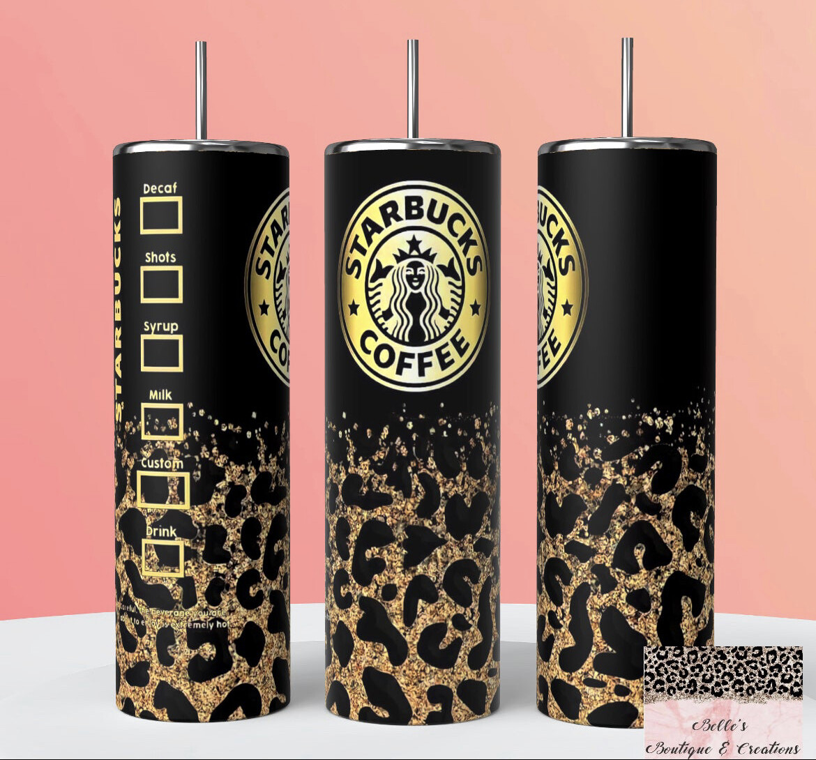 Leopard Starbucks Tumbler