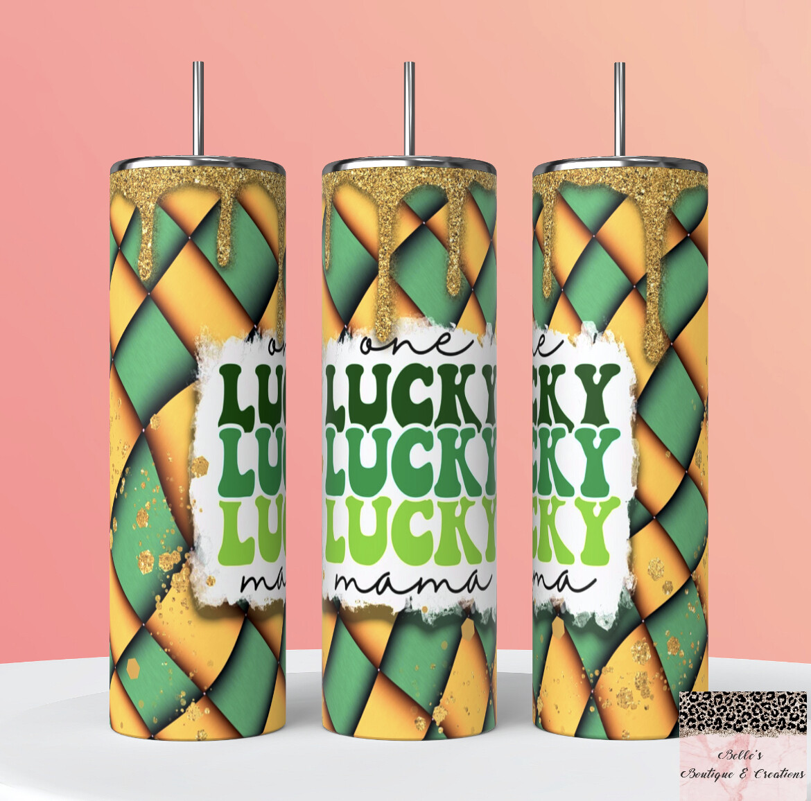 One Lucky Mama St Patrick’s Day Tumbler