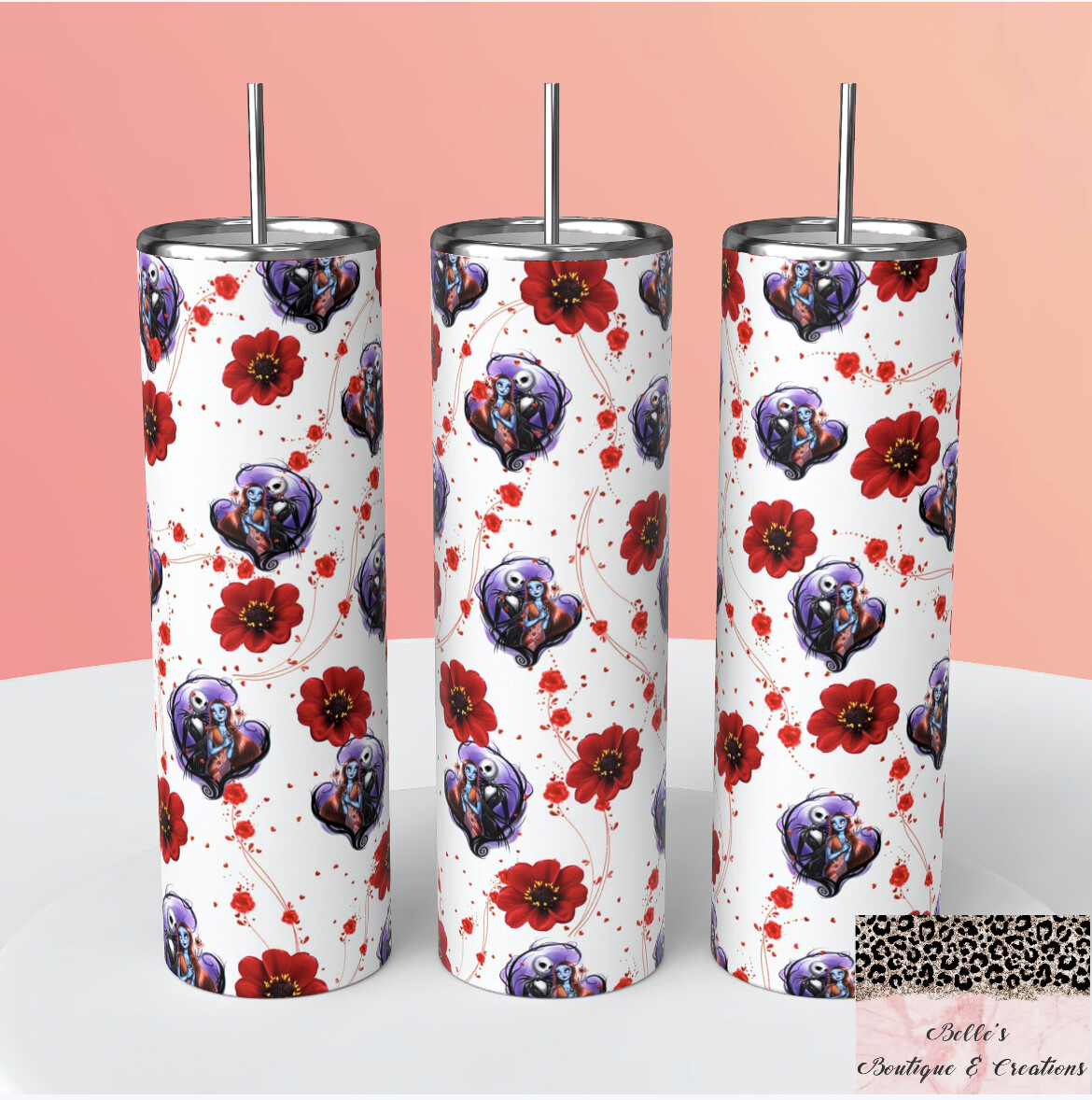 Nightmare Before Christmas Jack and Sally Tumbler