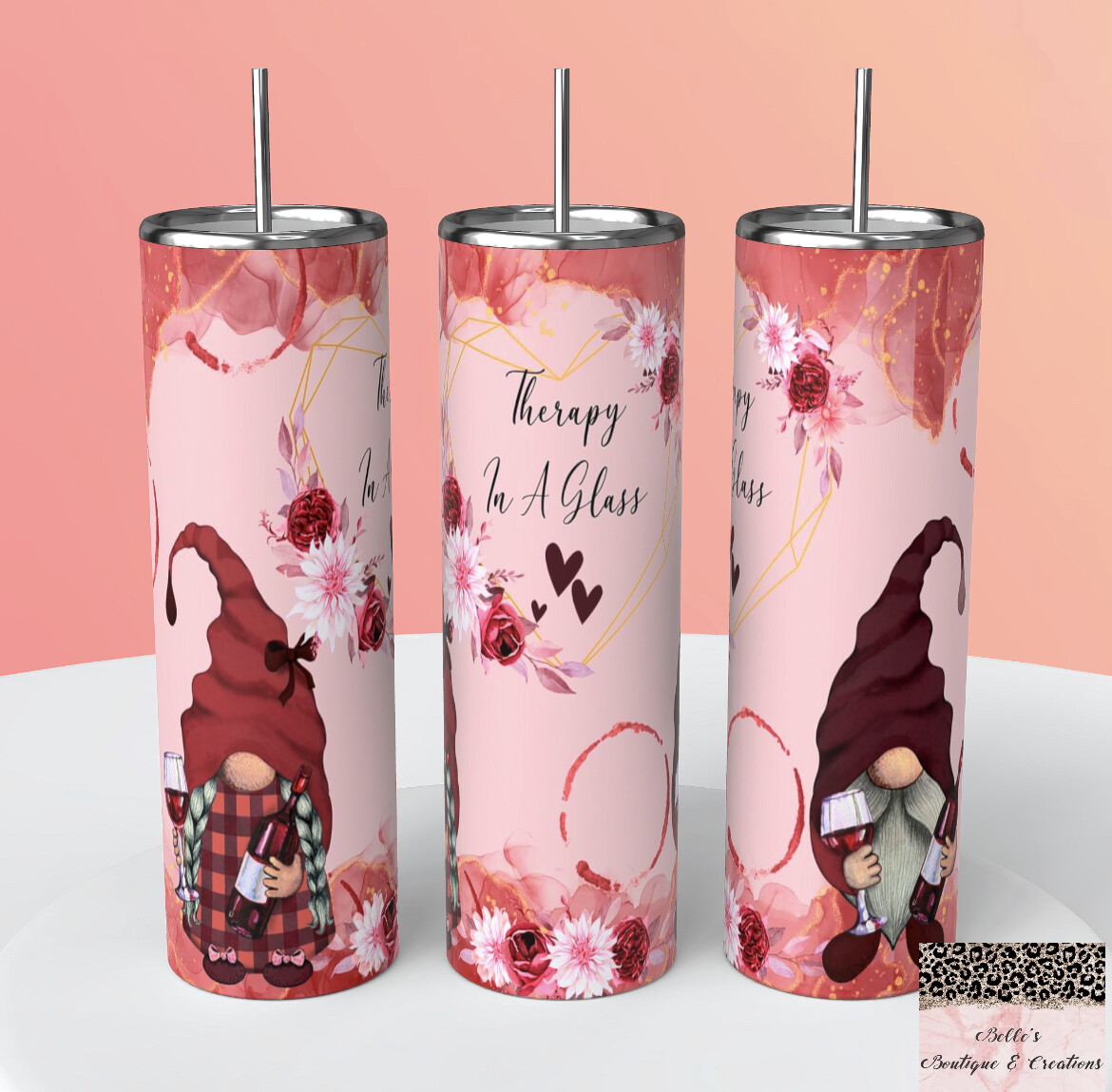 Therapy In A Glass Gnomes Tumbler