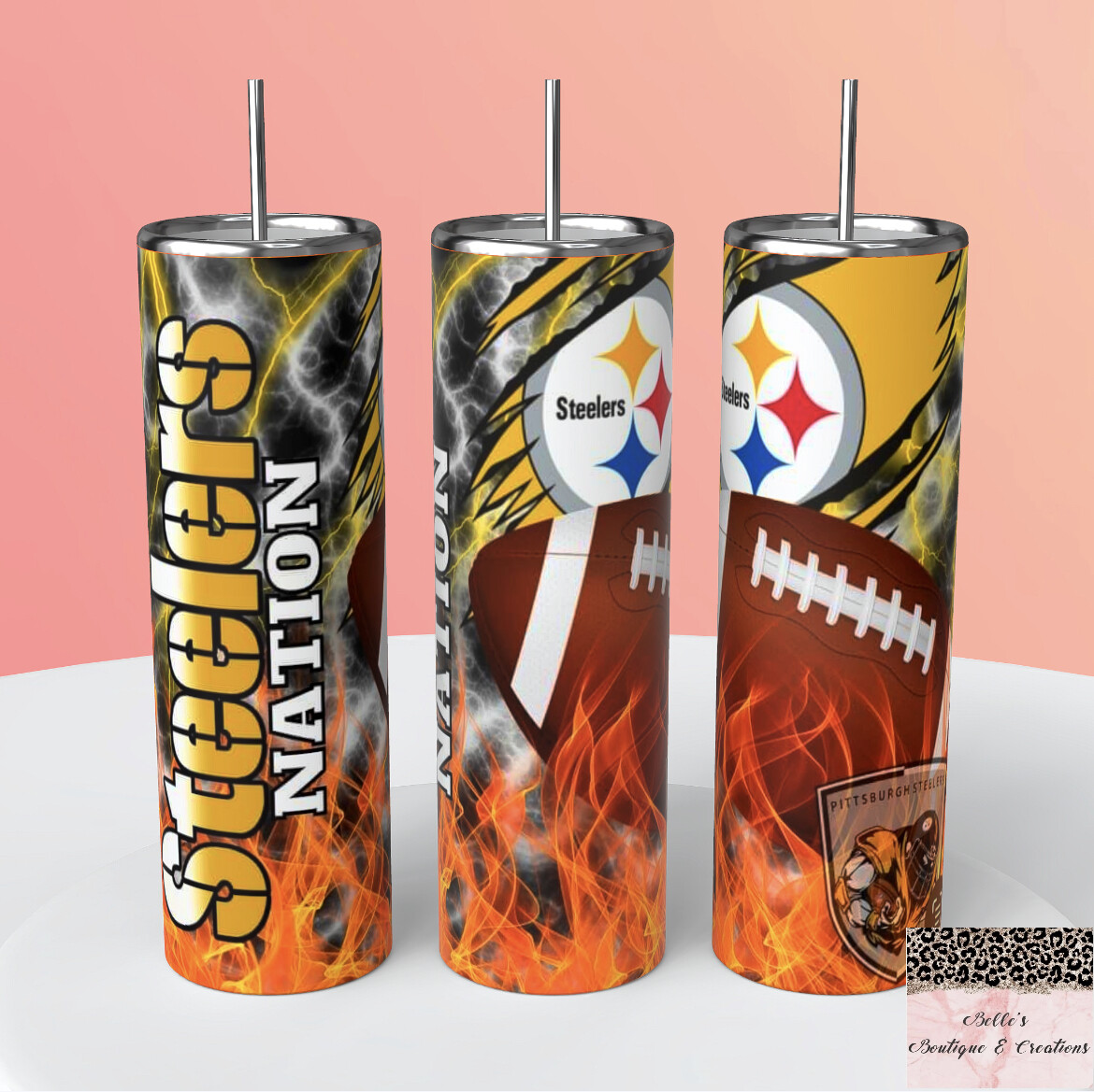 Steelers Football Tumbler