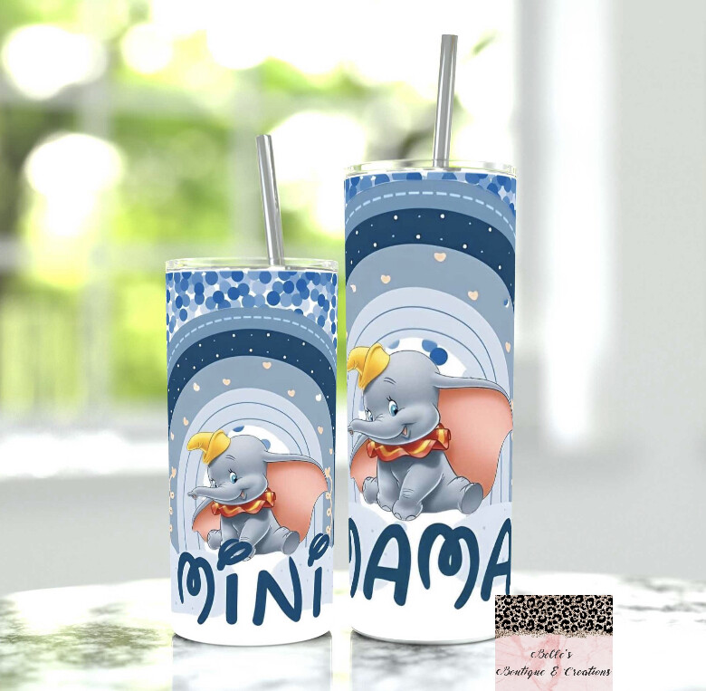 Mama and Mini Dumbo Tumblers Set