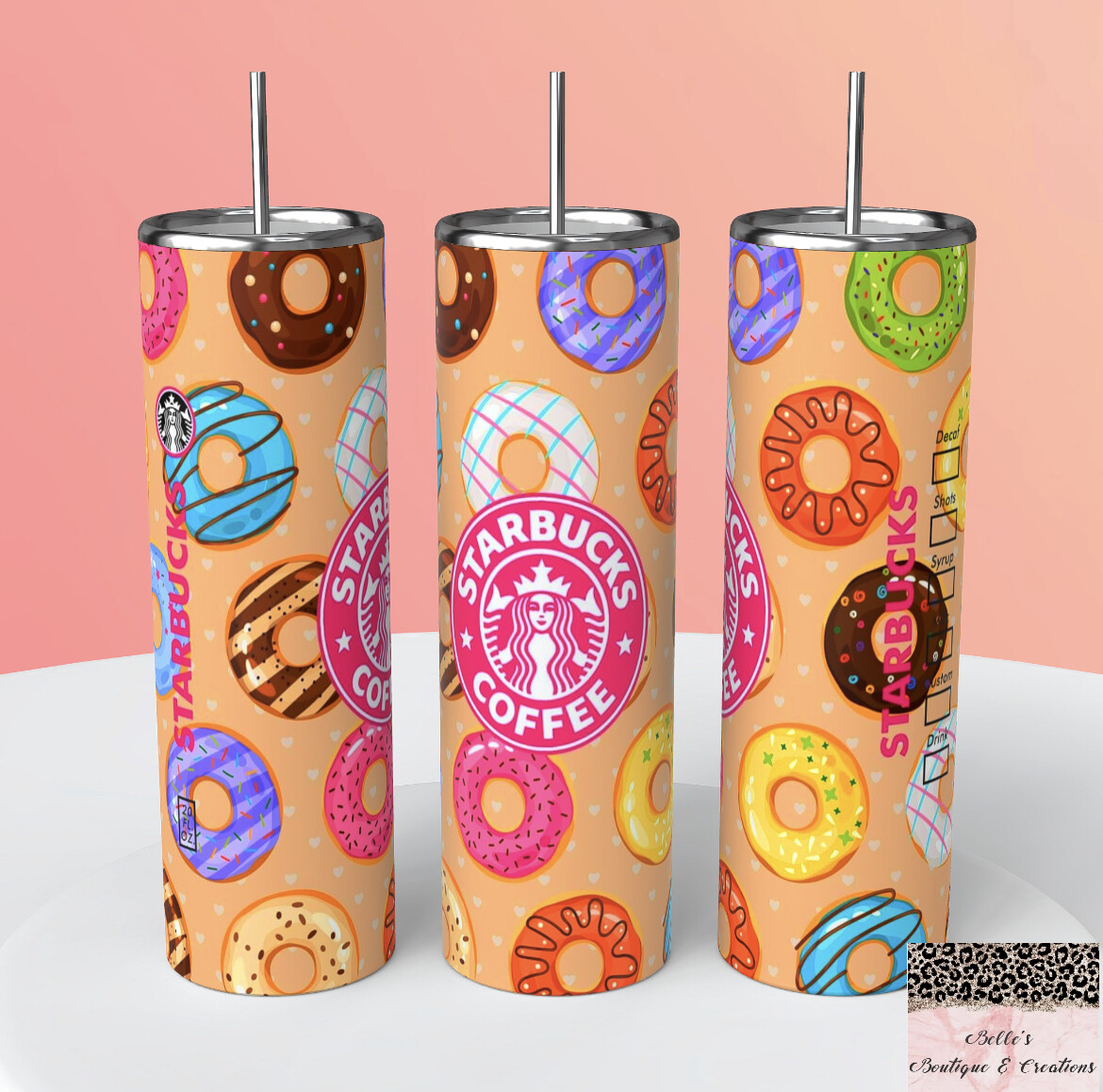 Donuts Starbucks Tumbler