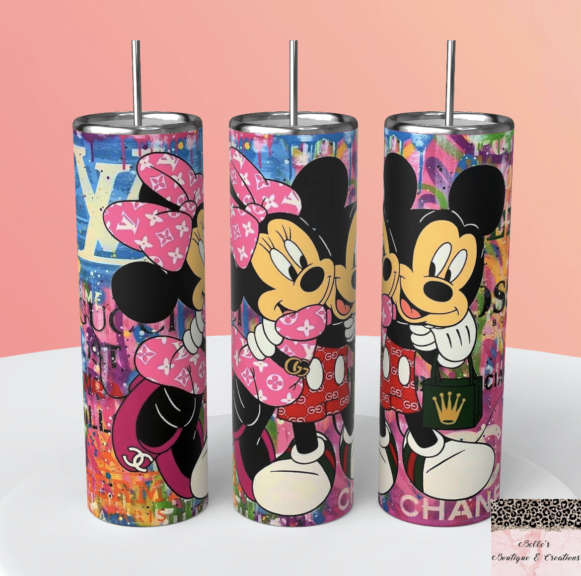 Mickey and Minnie Mouse Tumbler