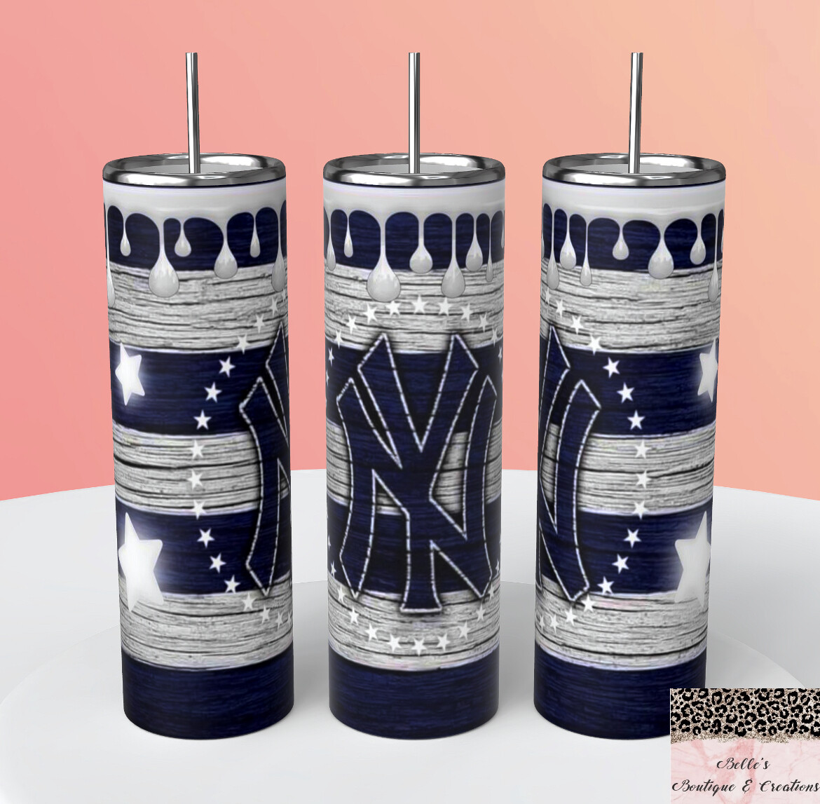New York Yankeez Baseball Tumbler