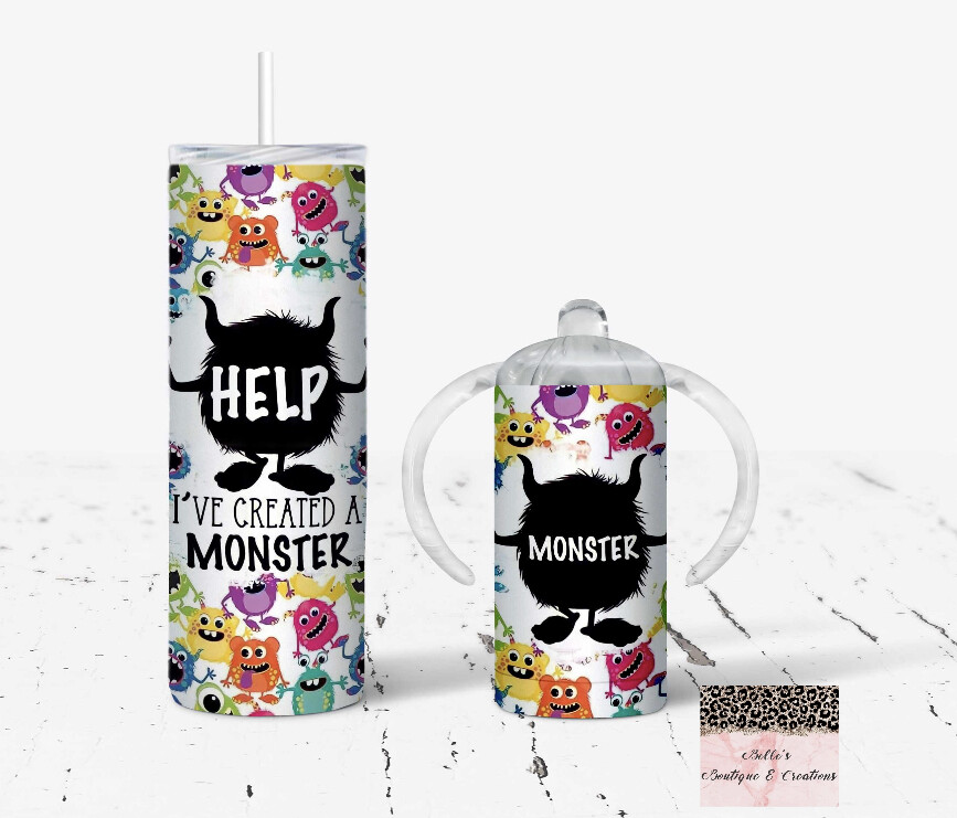 Monster Tumbler and Sippy Cup Set