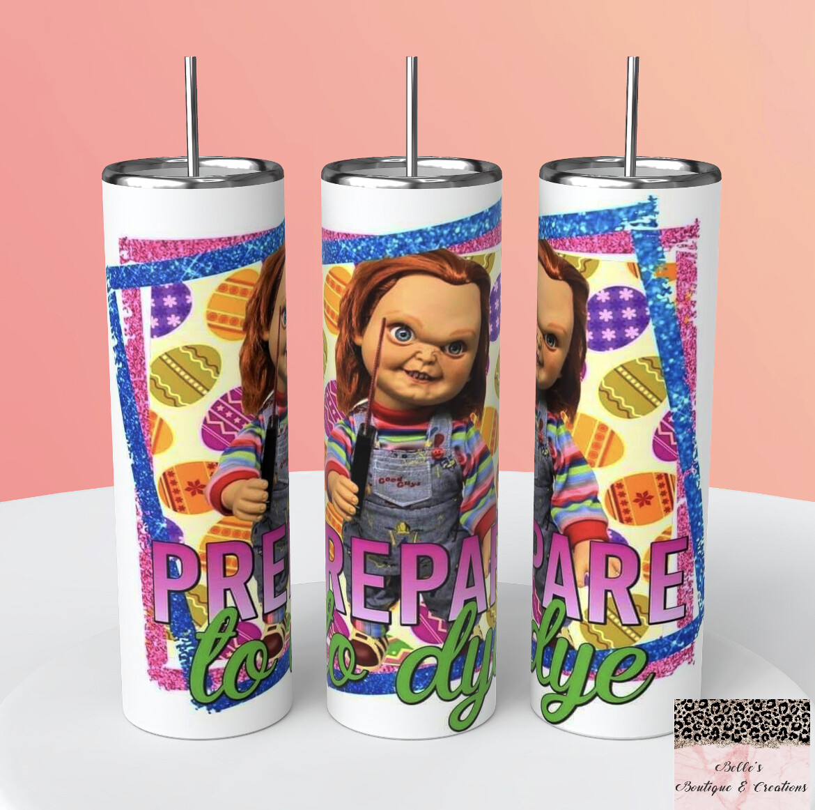 Chucky Easter Prepare to Dye Horror Tumbler