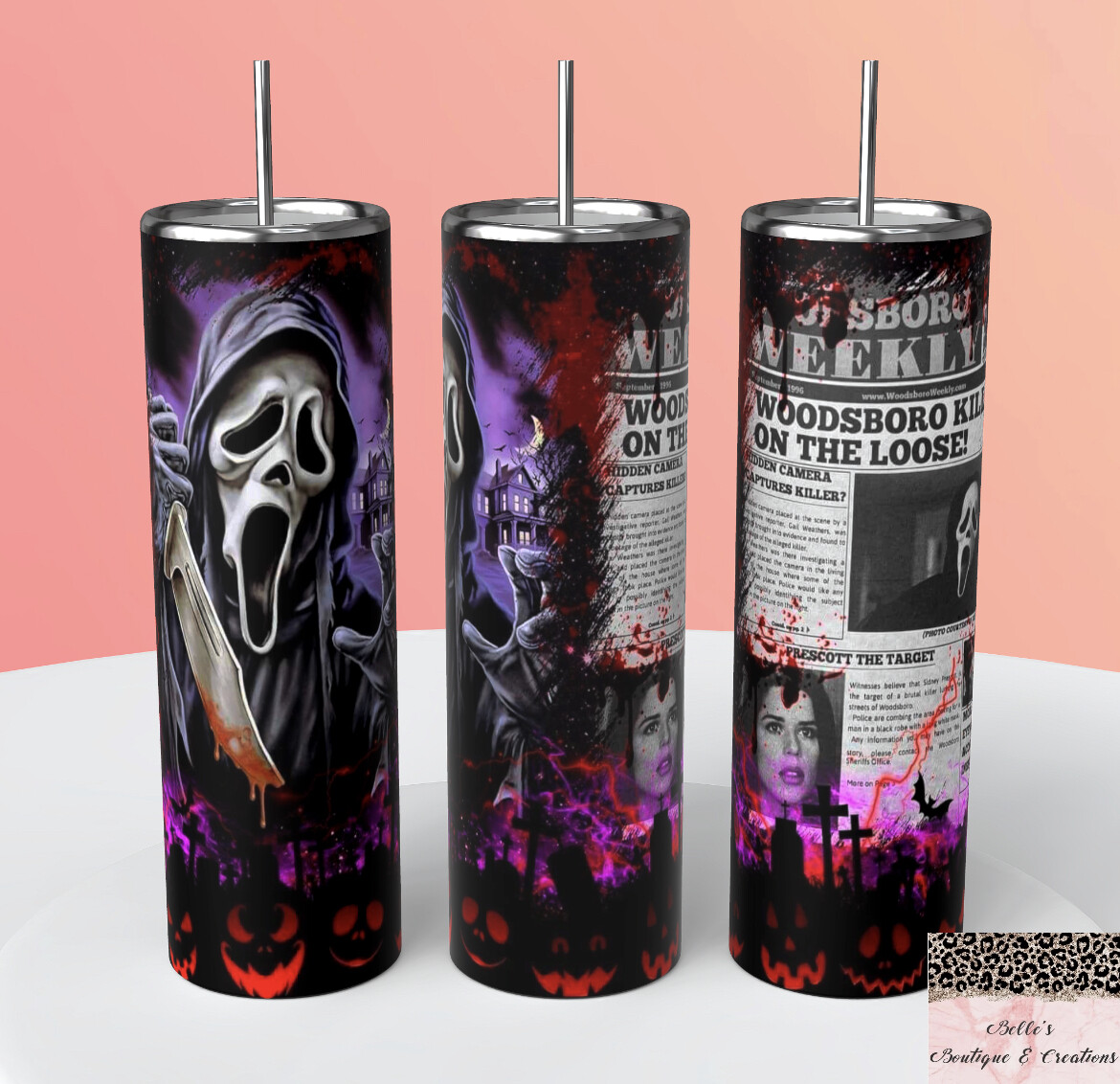 Ghostface Scream Tumbler