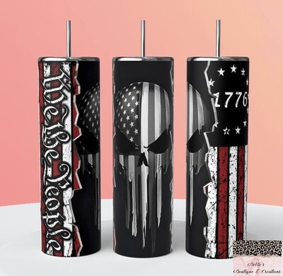 We The People American Flag Tumbler