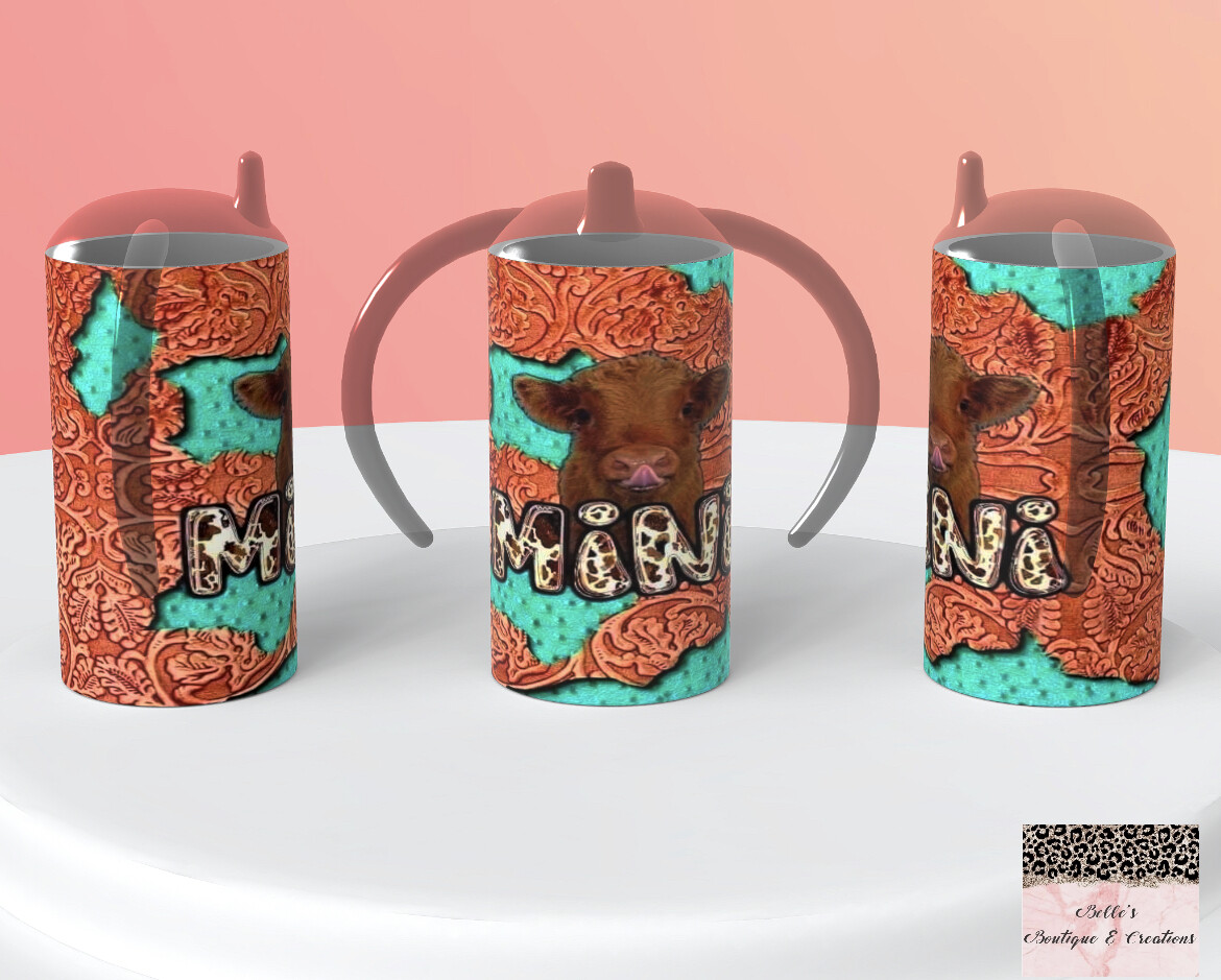 Highland Cow Mini Sippy Cup