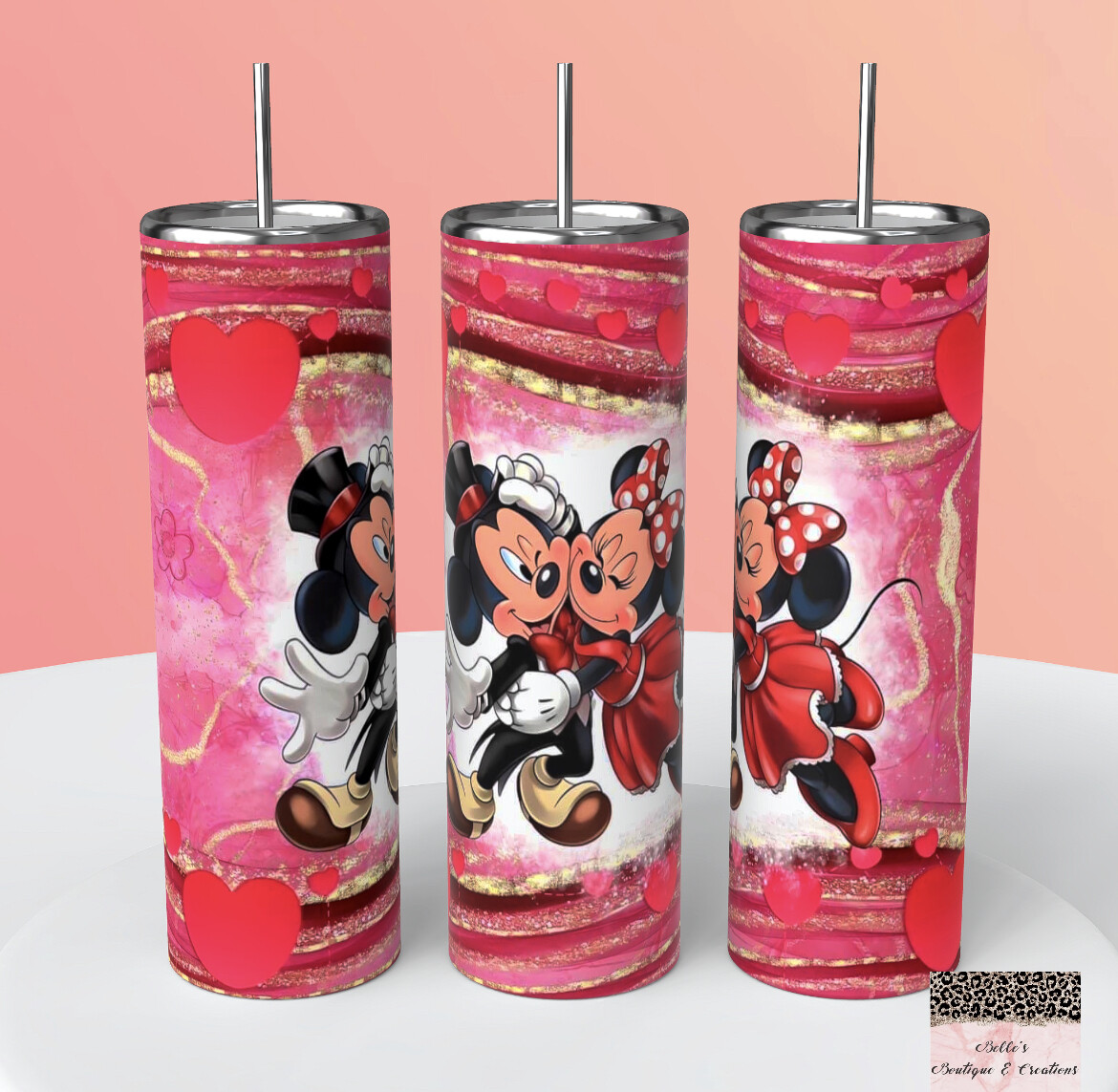 Mickey And Minnie Mouse Tumbler