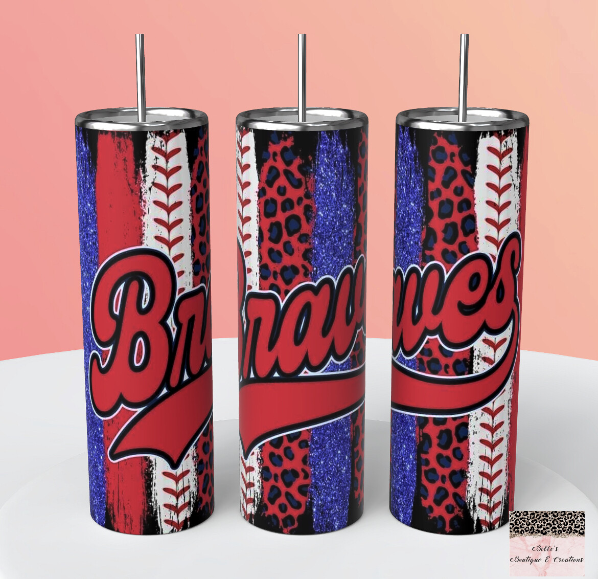 Braves Baseball Tumbler