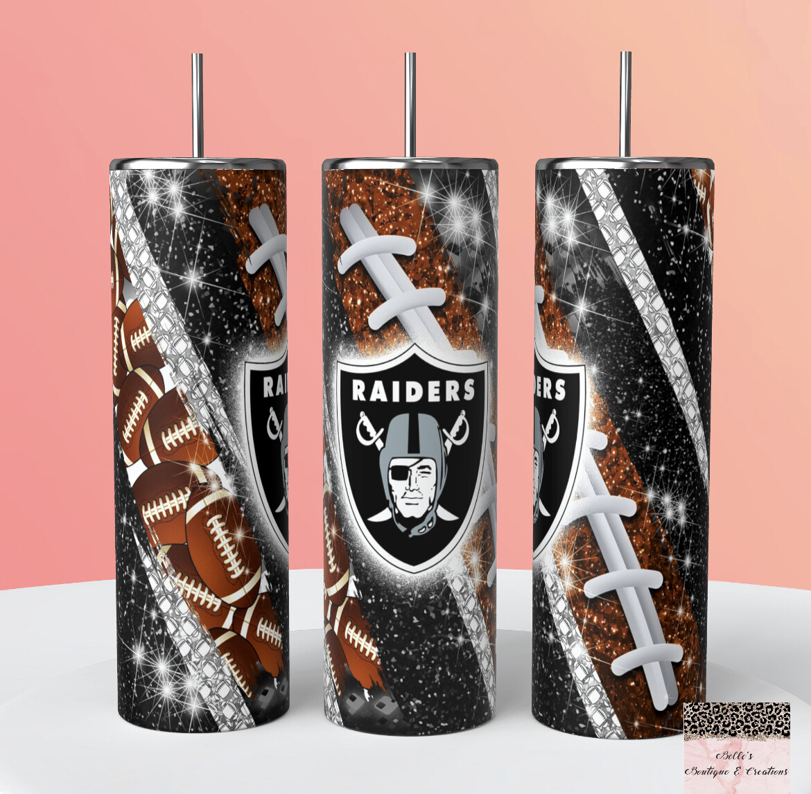 Raiders Football Tumbler