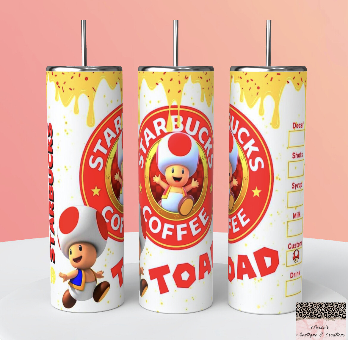 MarioBros Toad Starbucks Tumbler