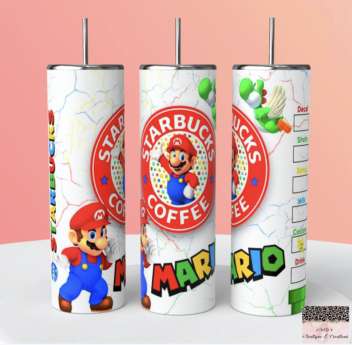 Mario Bros Starbucks Tumbler