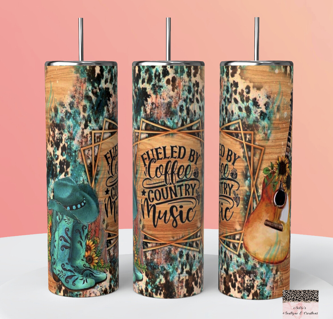 Fueled By Coffee and Country Music Tumbler