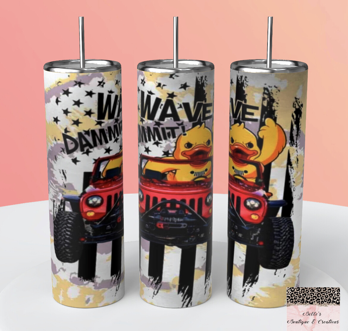 Jeep and Duck Tumbler