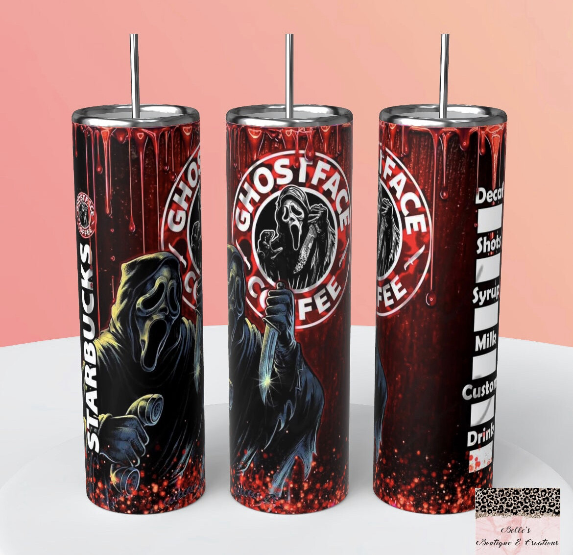 Ghostface Starbucks Tumbler