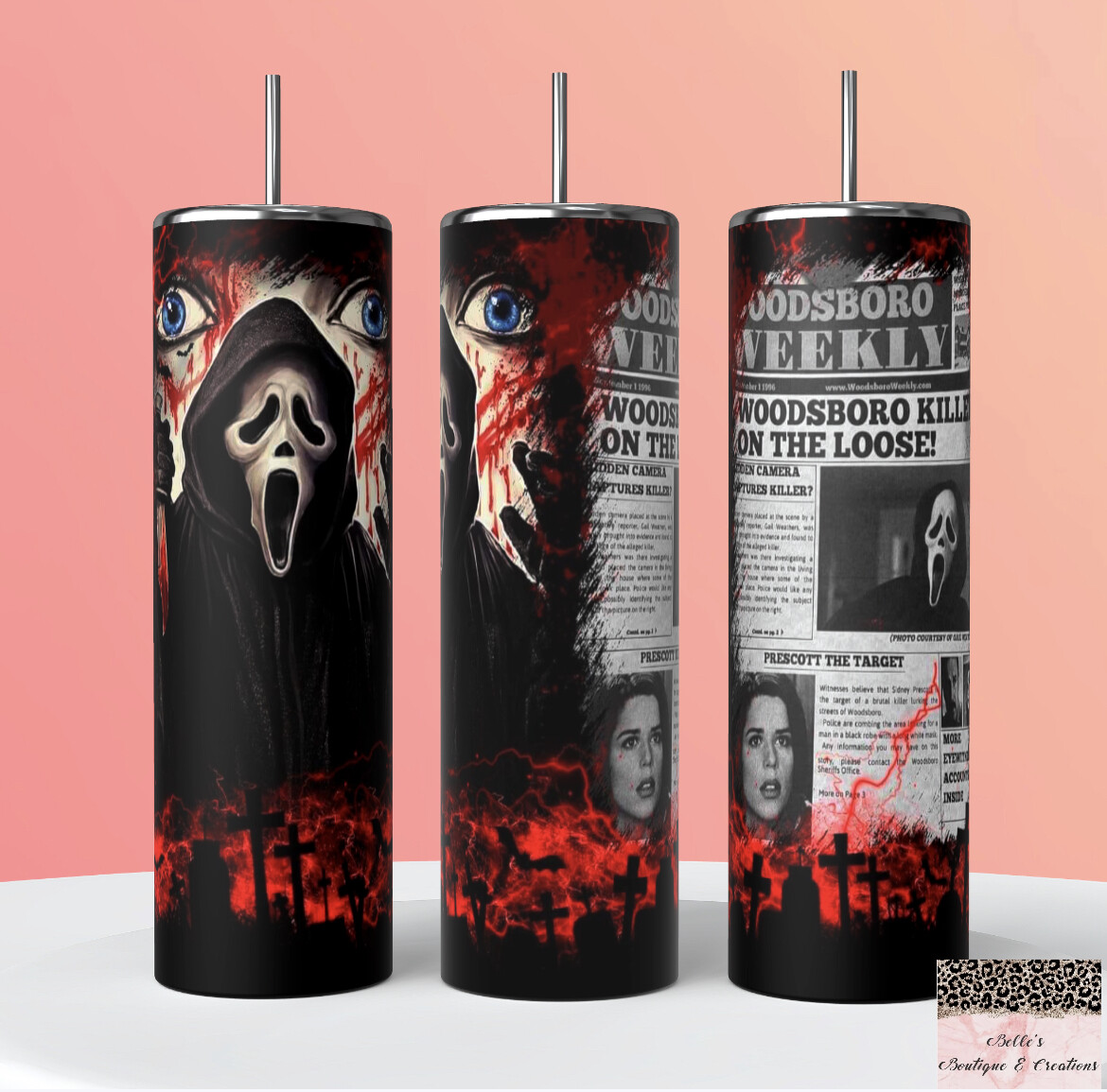 Ghostface Scream Tumbler