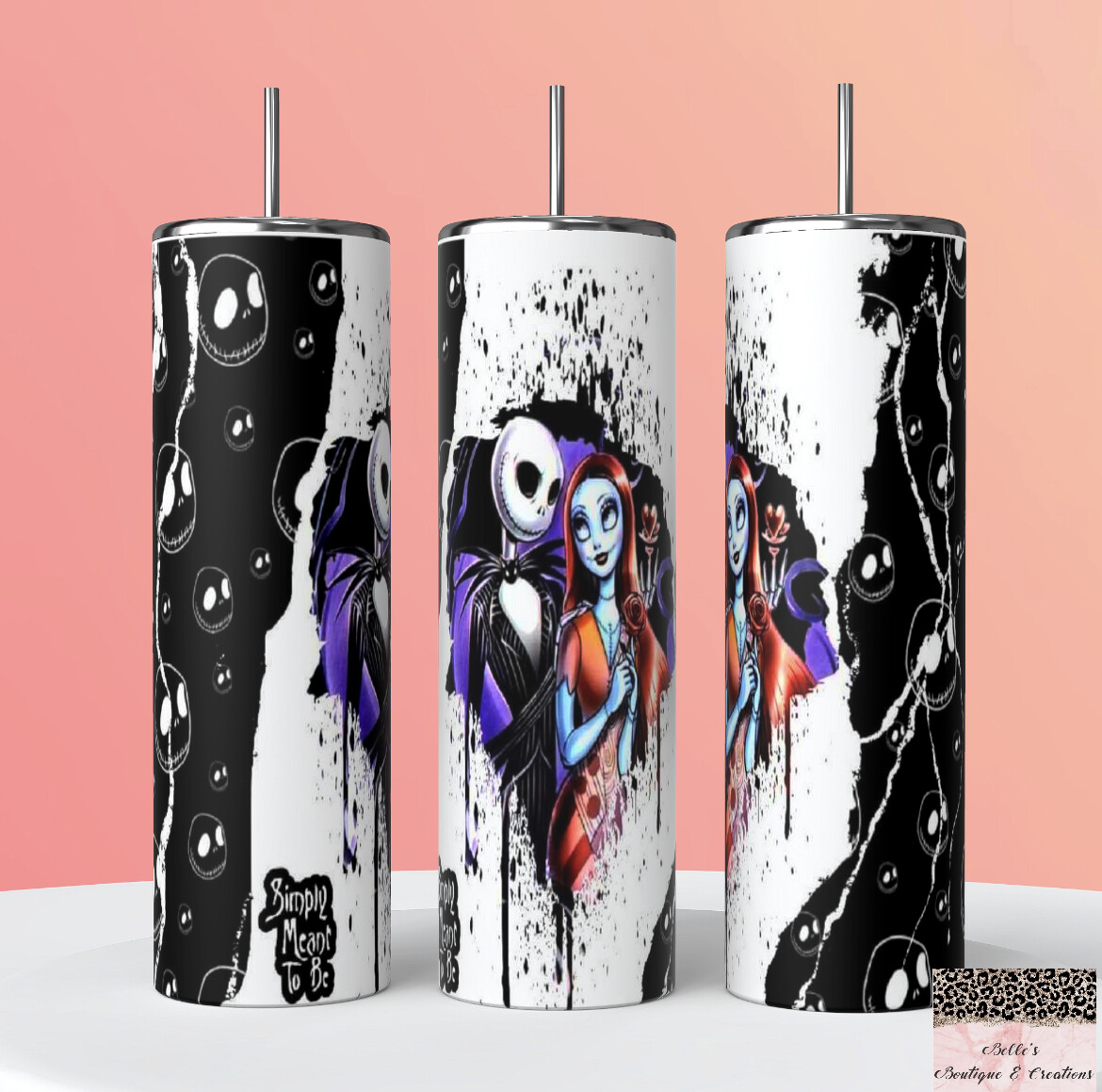 Nightmare Before Christmas Jack and Sally Tumbler