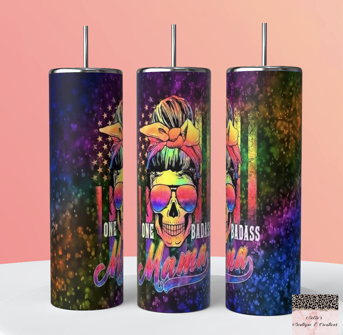 One Badass Mama Tumbler