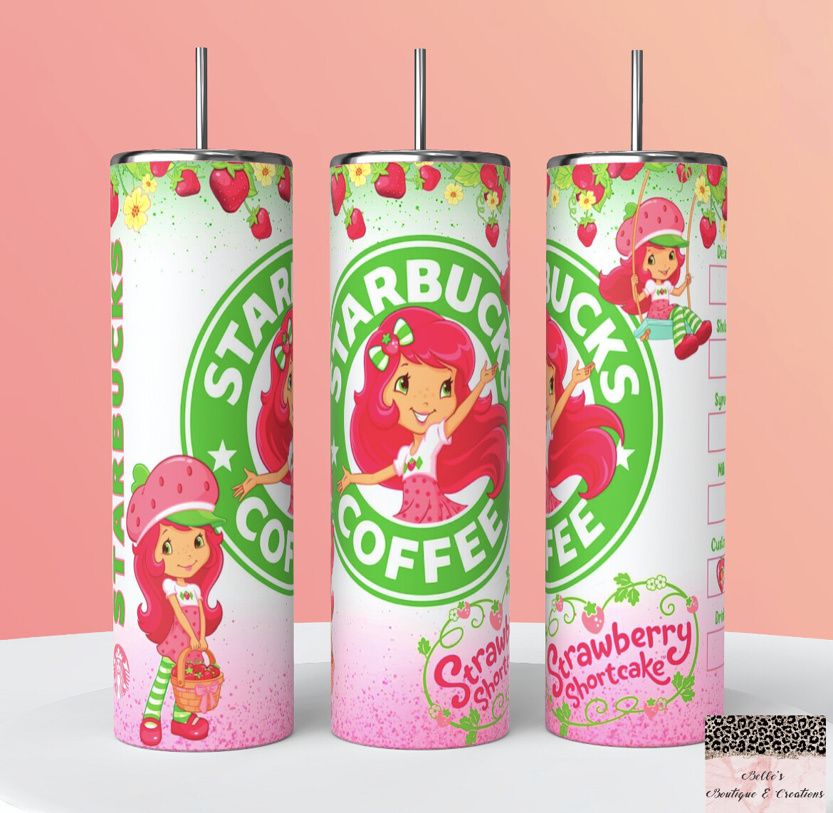 Strawberry Shortcake Starbucks Tumbler