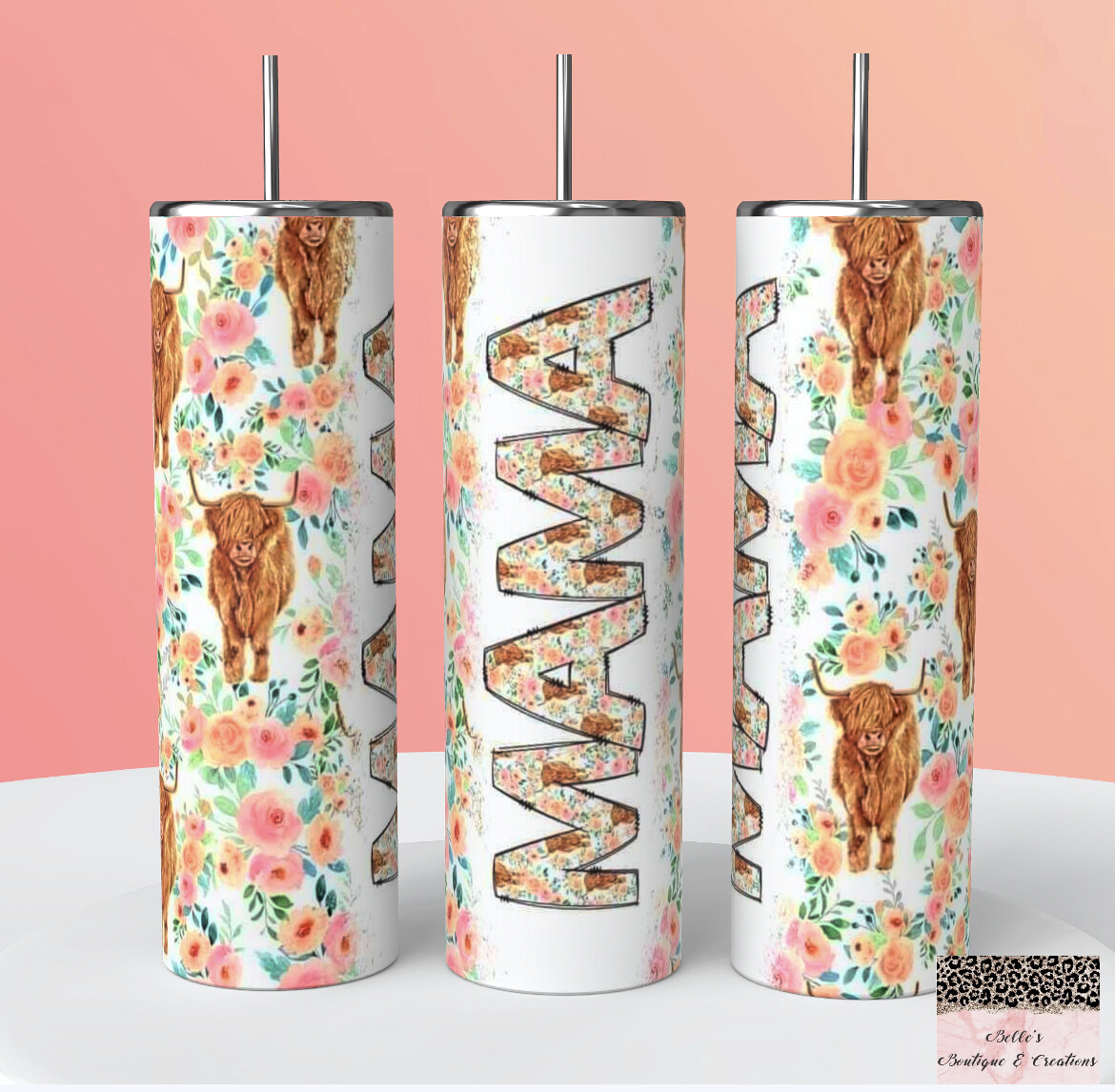 Highland Cow Mama Tumbler