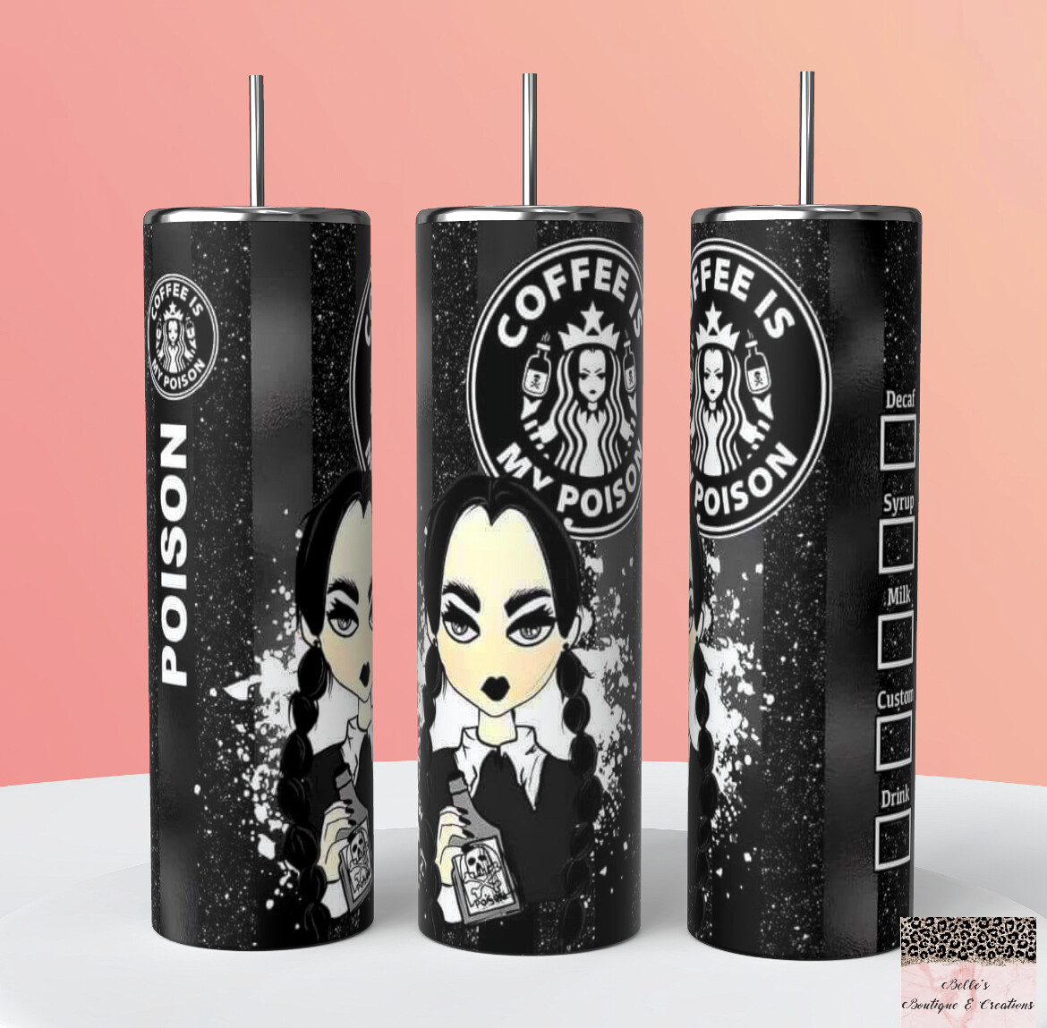 Wednesday Addams Starbucks Tumbler