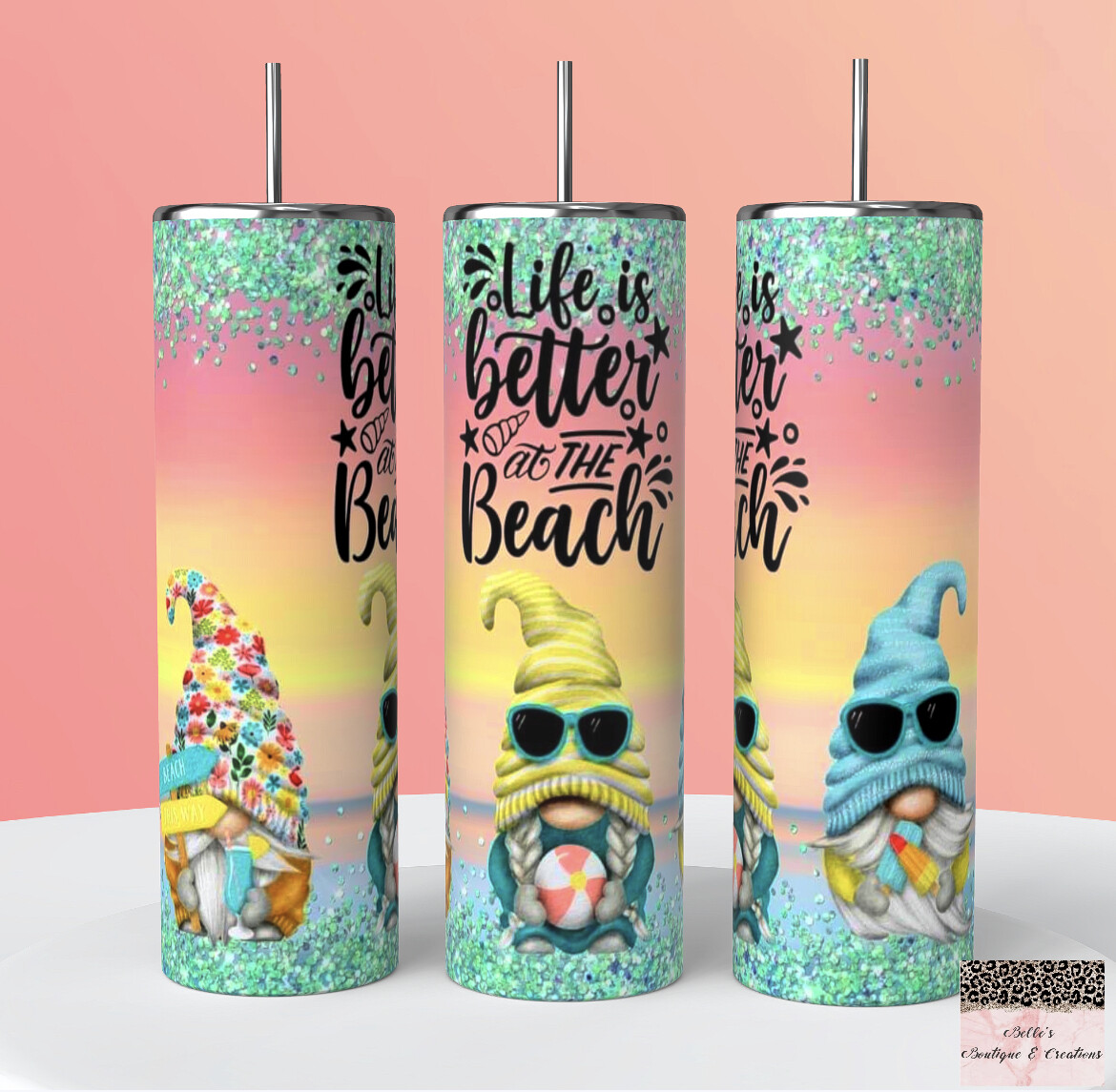 Beach Gnomes Tumbler