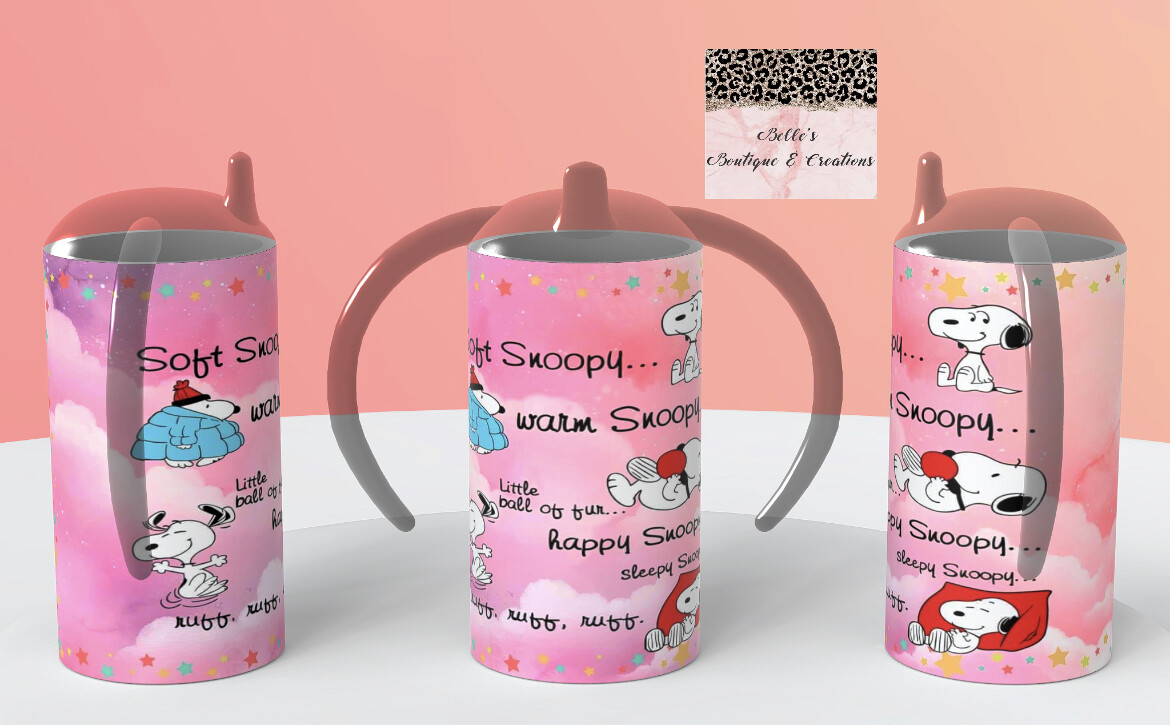 Snoopy Sippy Cup/ Kids Tumbler
