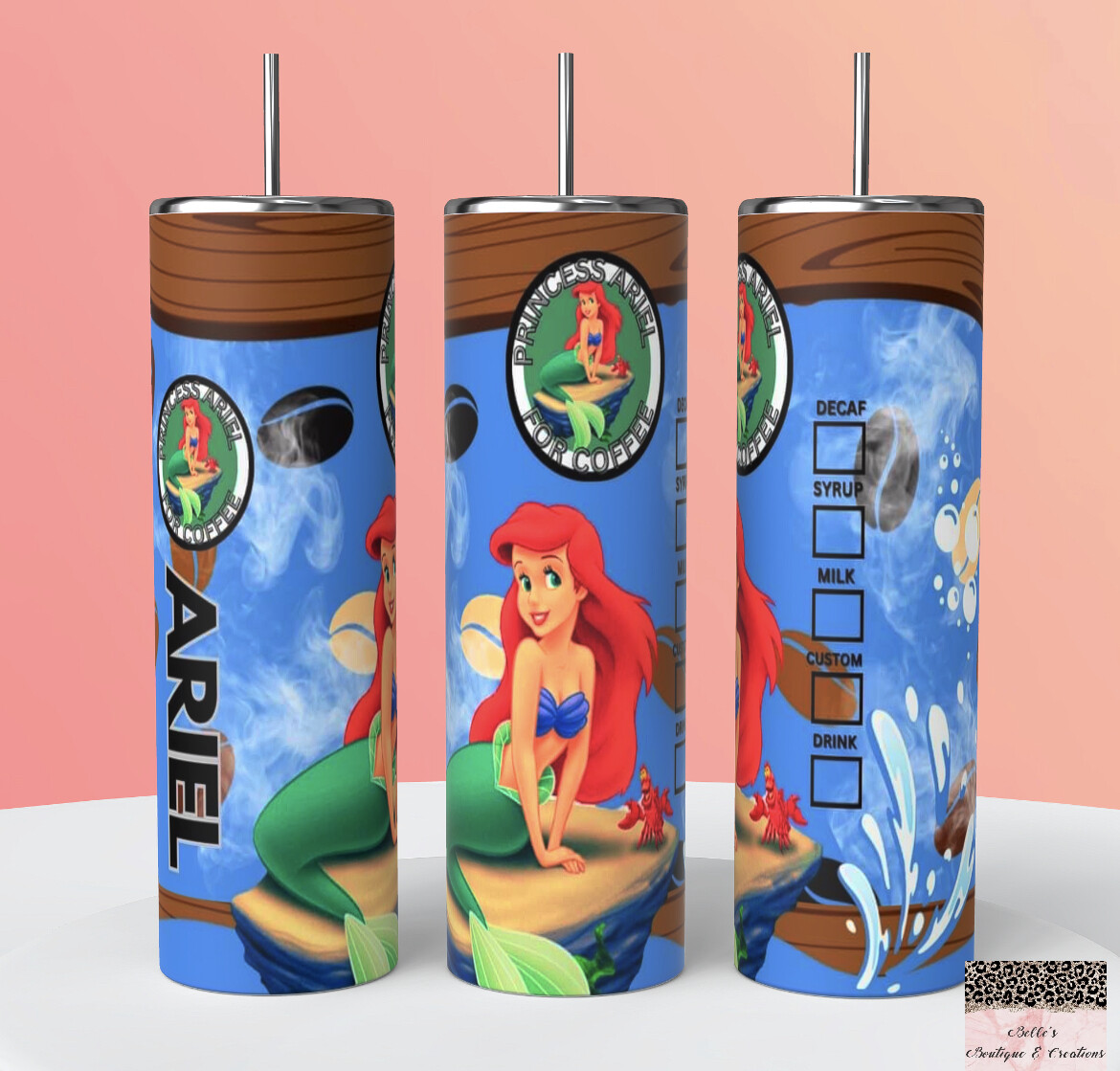 Little Mermaid Ariel Starbucks Tumbler