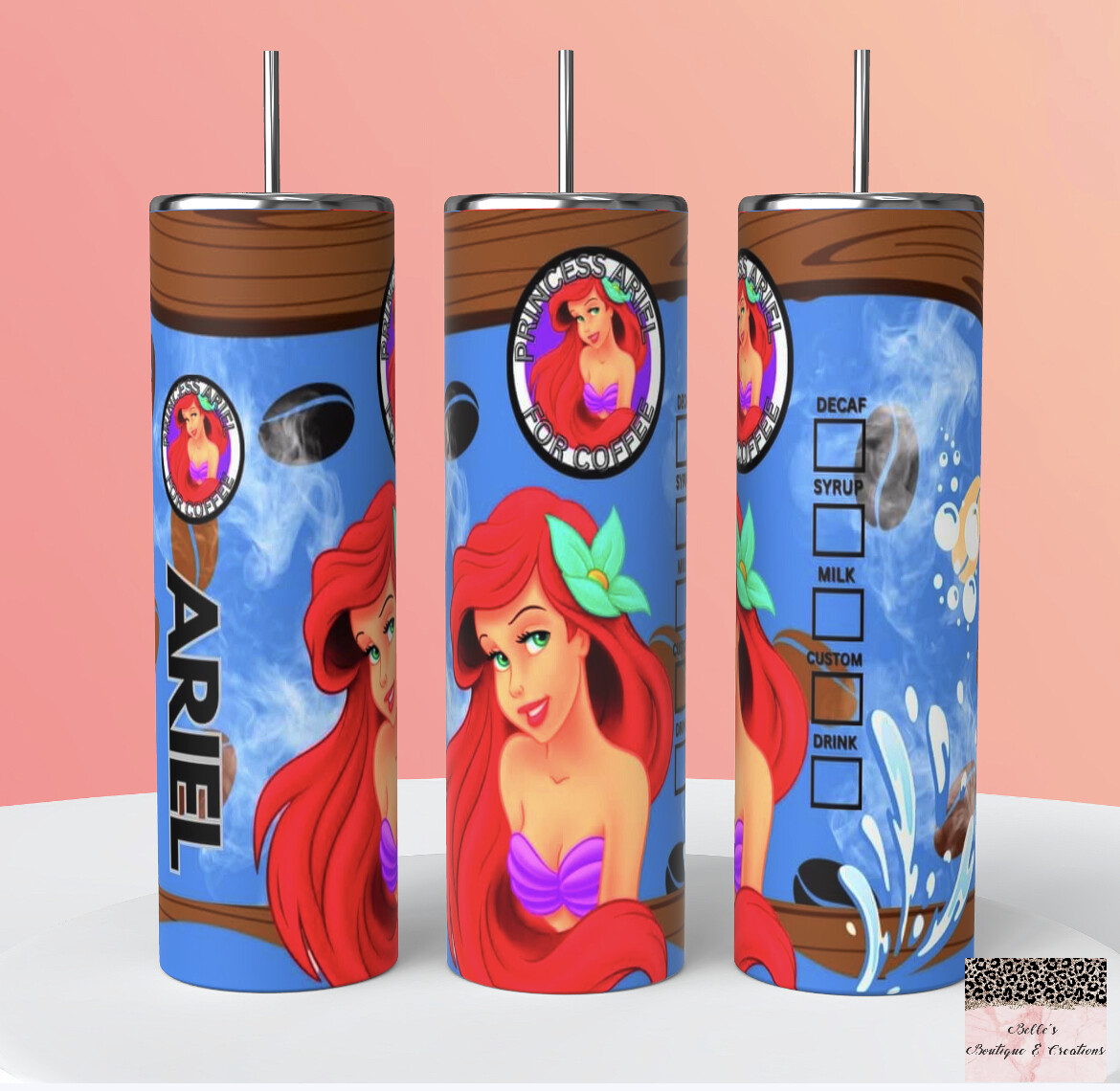 Little Mermaid Ariel Starbucks Tumbler