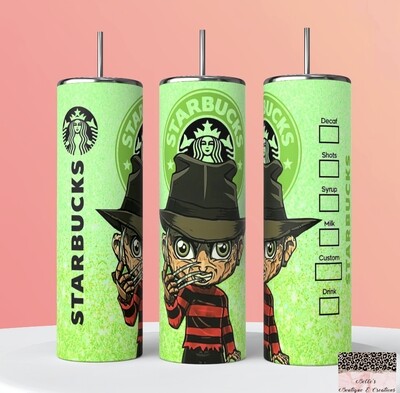 Freddy Krueger Starbucks Tumbler