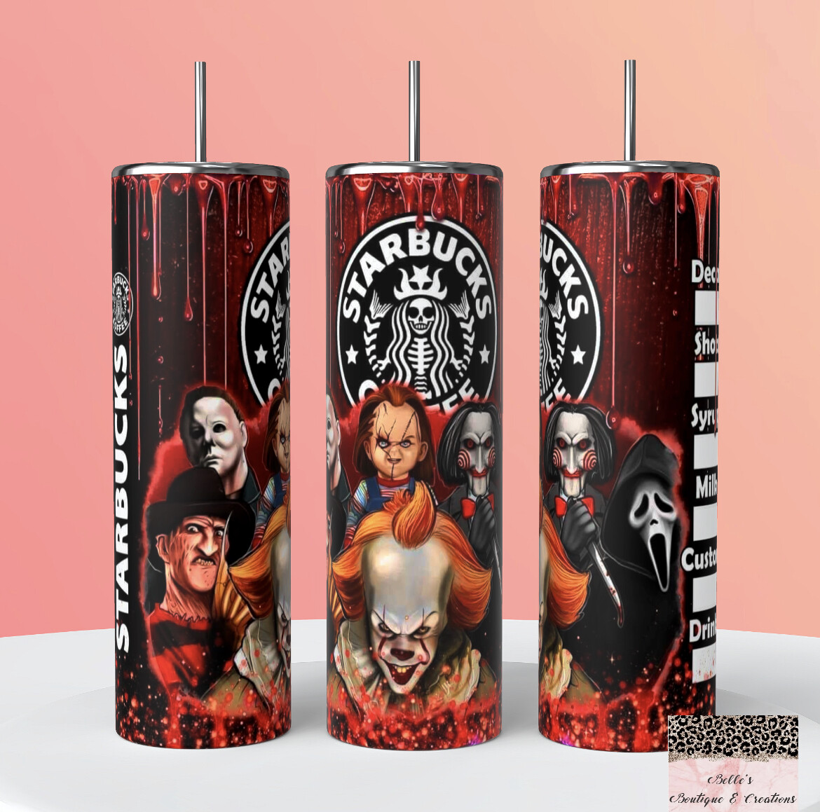 Horror Starbucks Tumbler