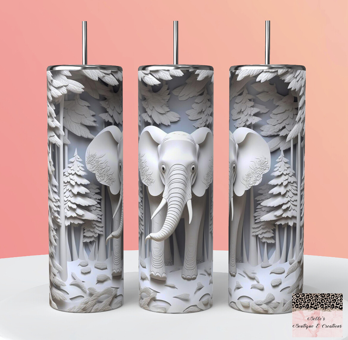 Elephant 3D Tumbler