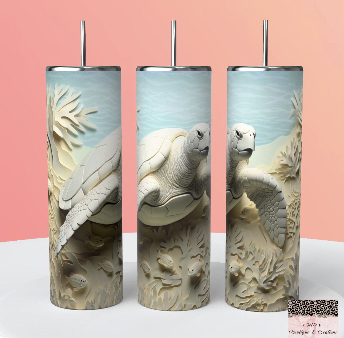 Sea Turtle 3D Tumbler
