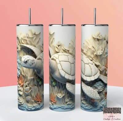 Sea Turtle 3D Tumbler