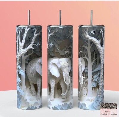 Elephant 3D Tumbler