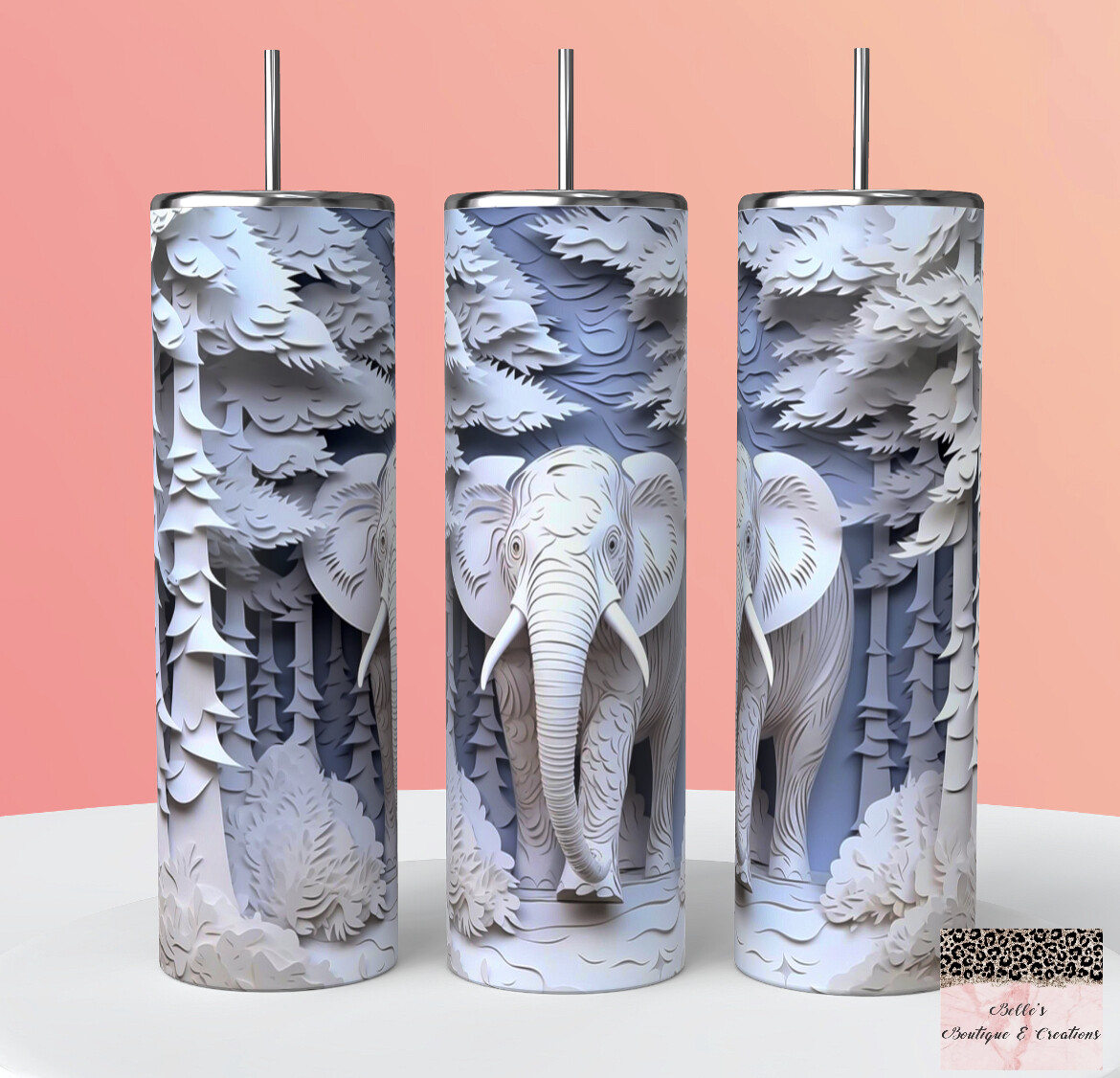 Elephant 3D Tumbler