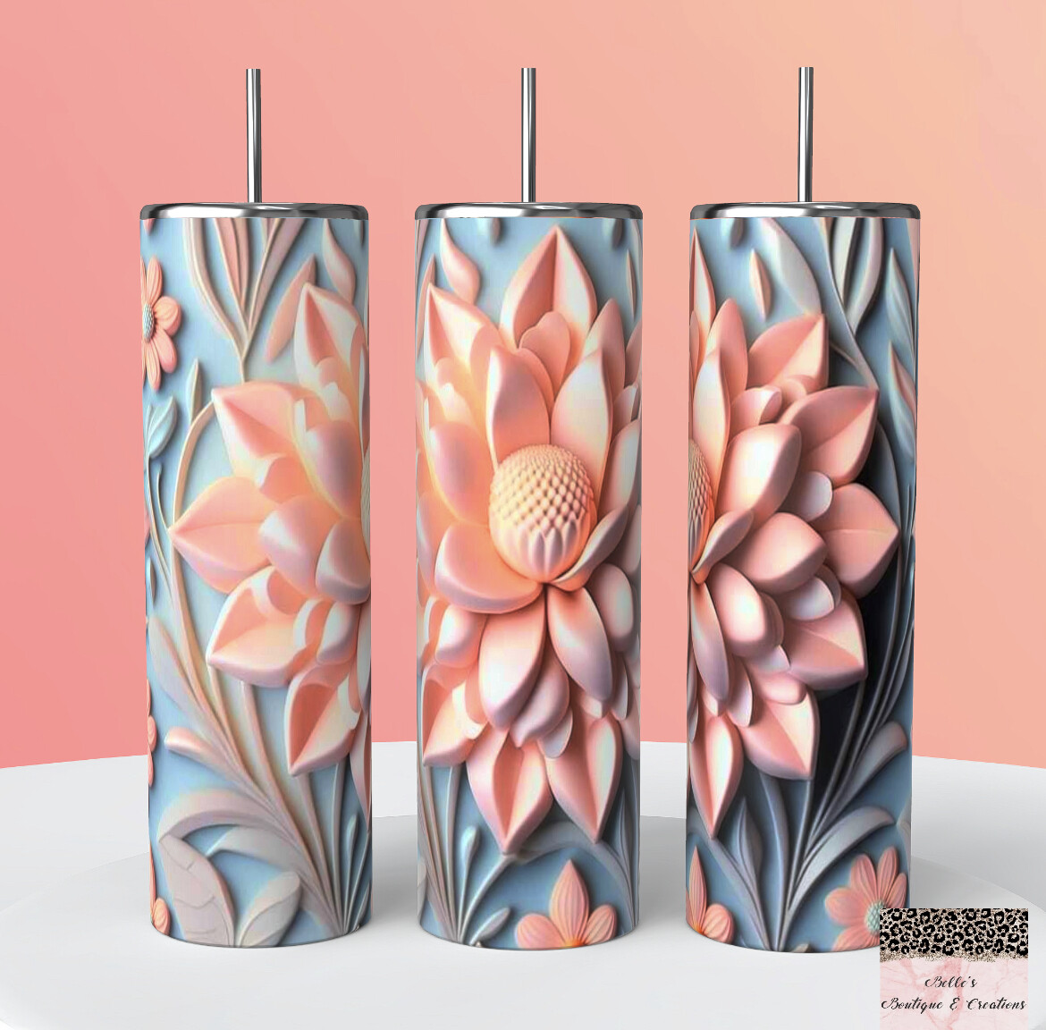 Flower 3D Tumbler