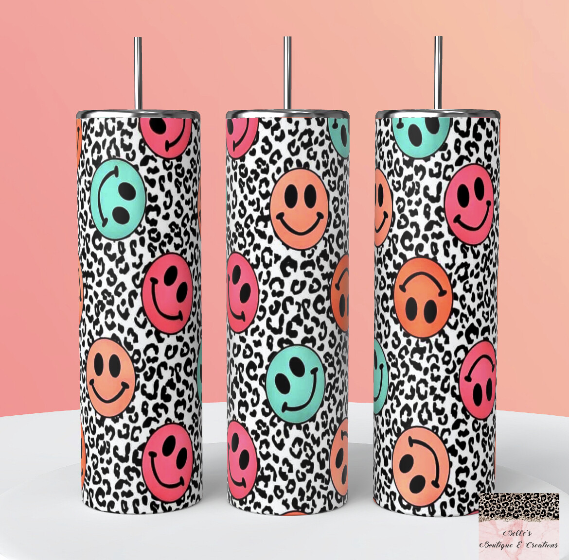 Faces and Leopard Tumbler