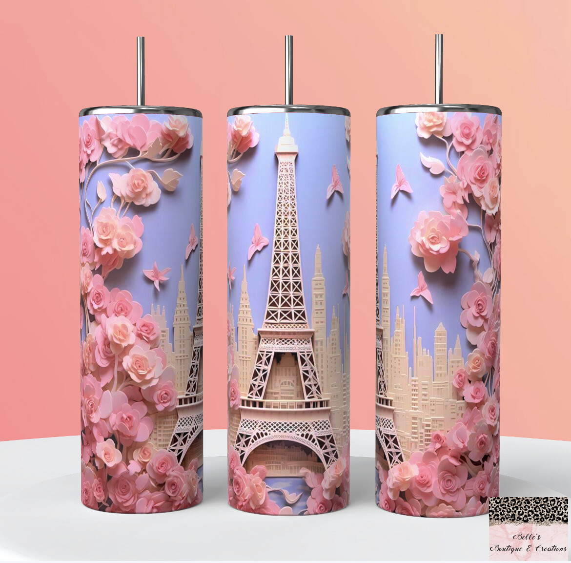 Eiffel Tower Paris 3D Tumbler