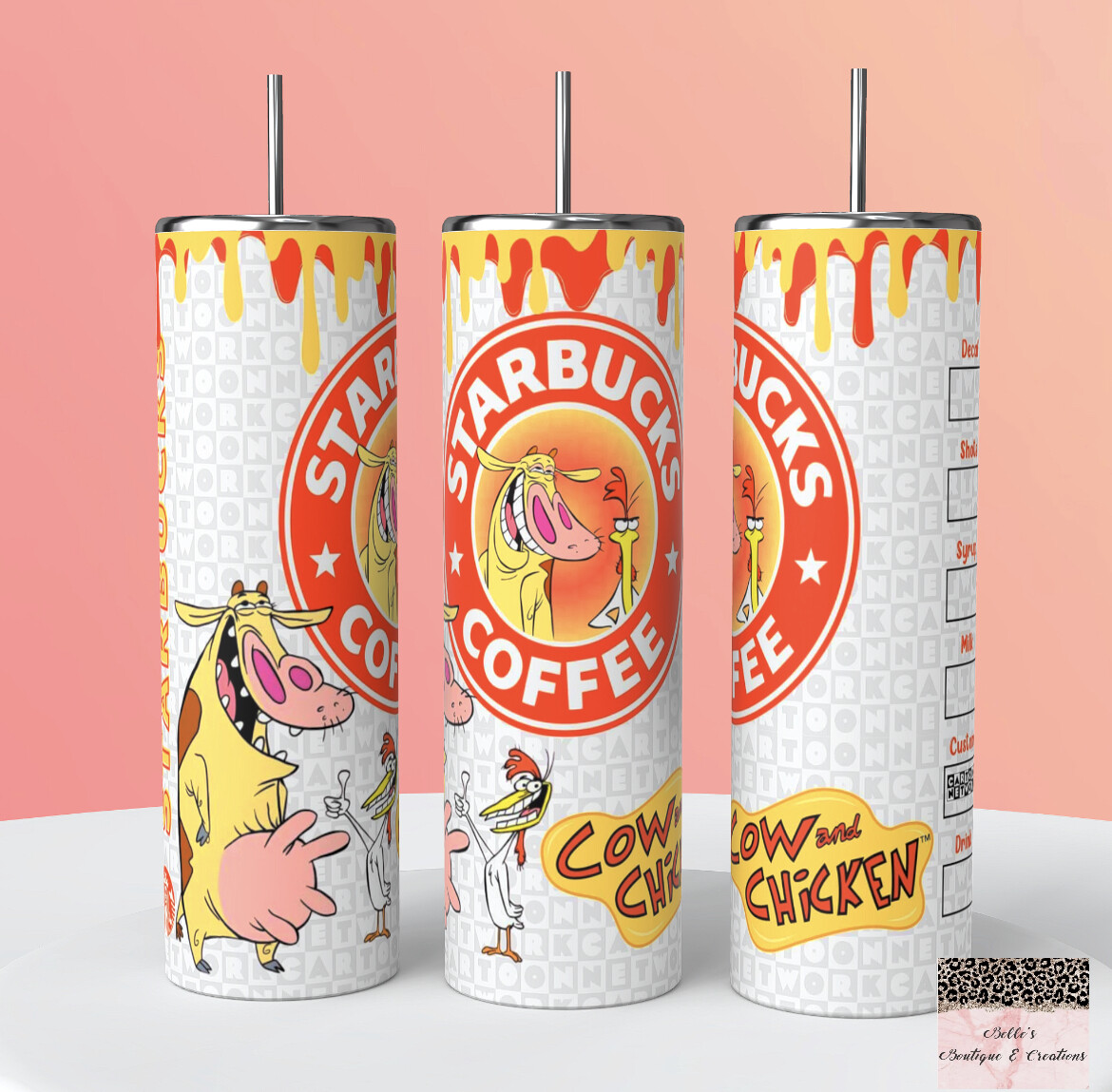 Cow And Chicken Starbucks Tumbler