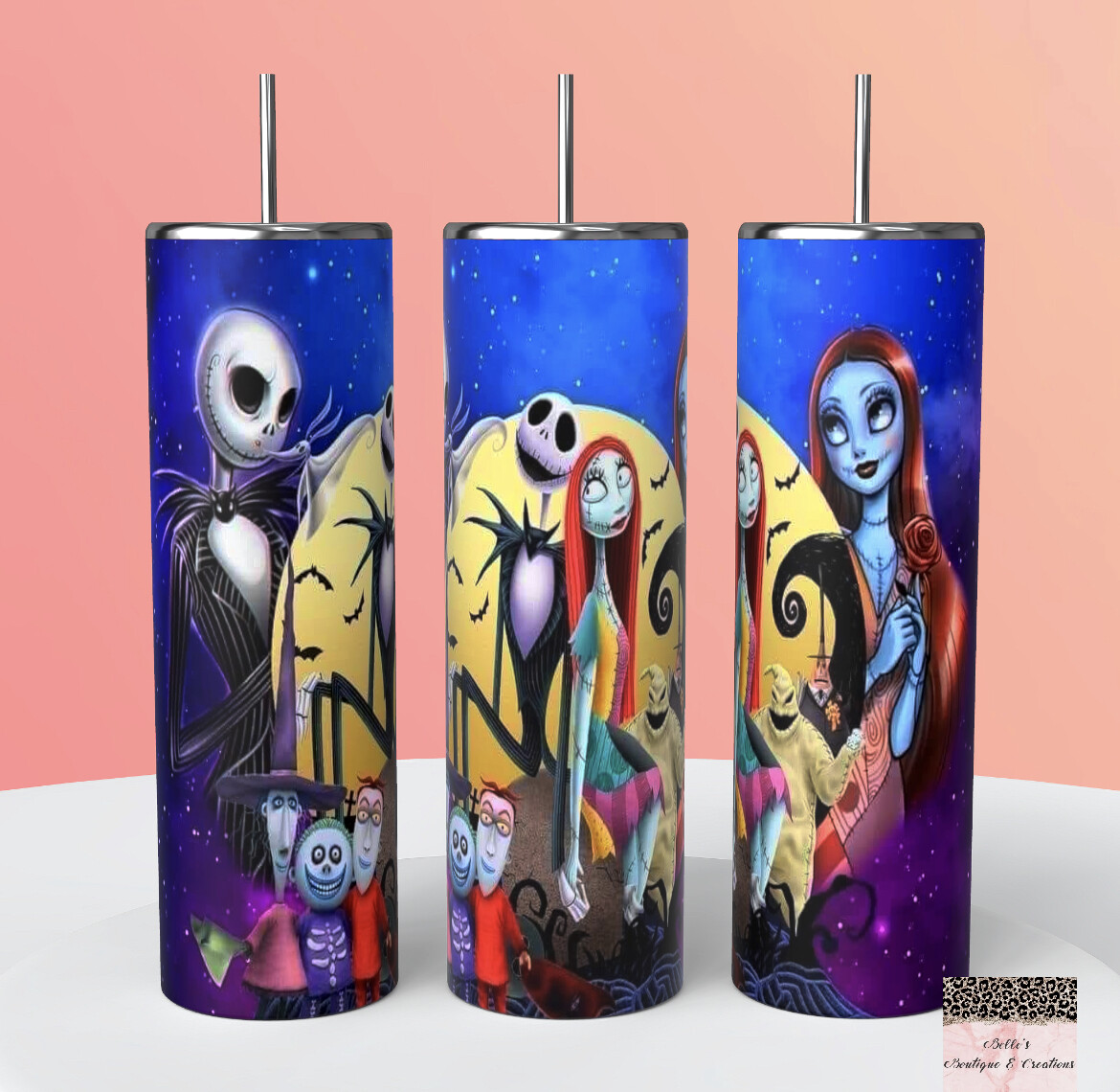 Nightmare Before Christmas Jack and Sally Tumbler