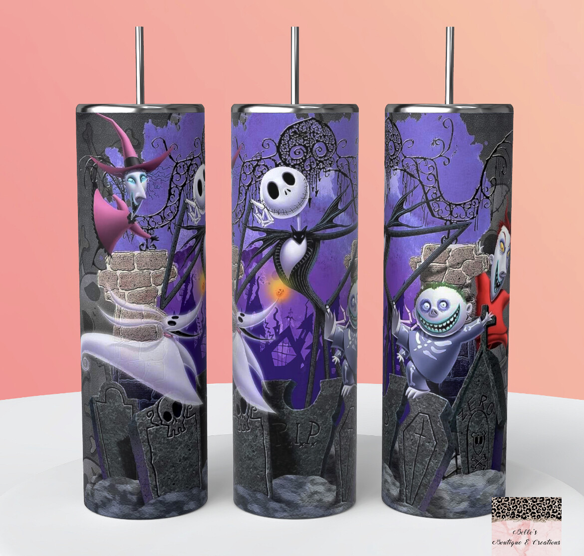 Nightmare Before Christmas Jack and Sally Tumbler
