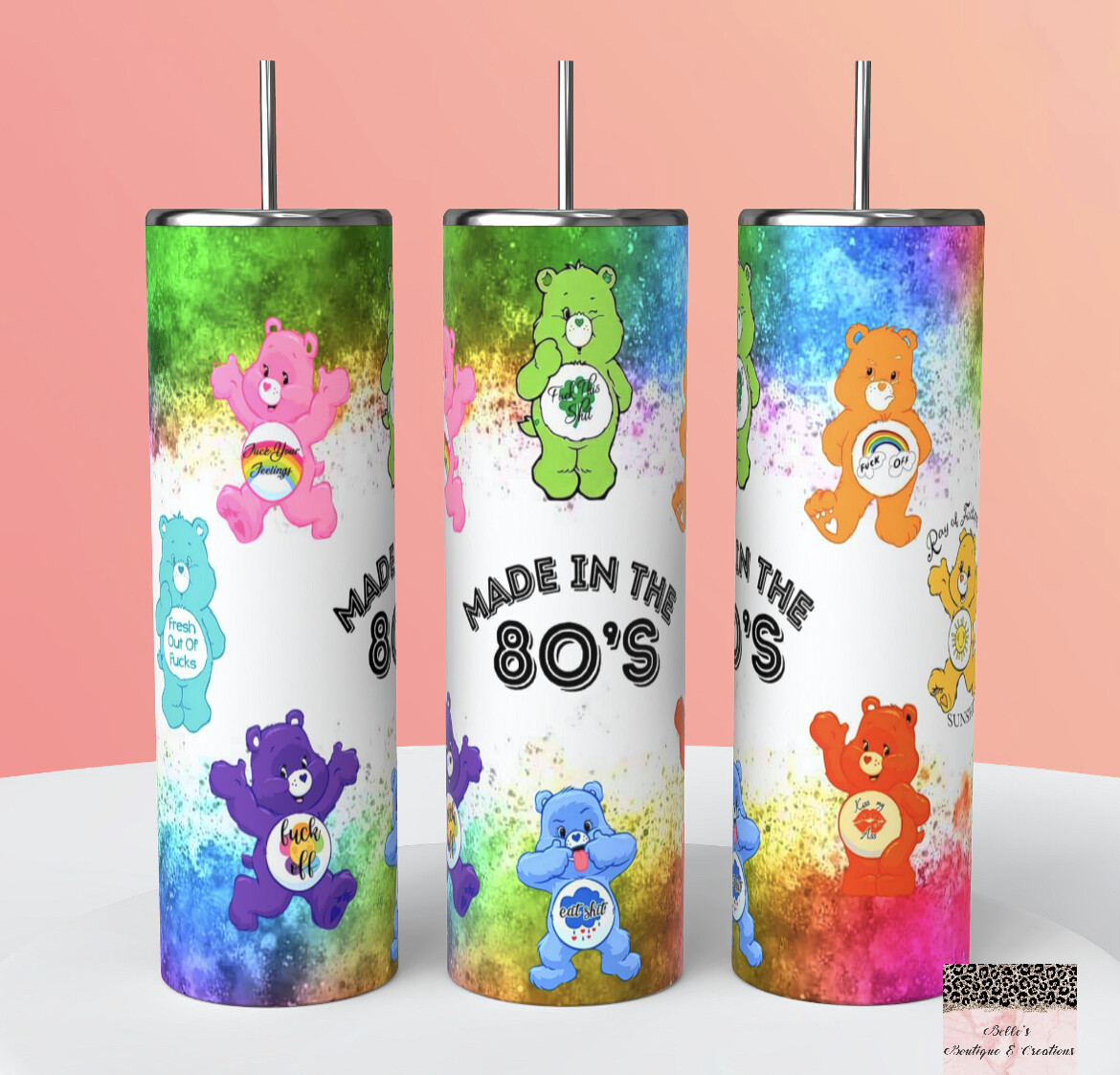 80’s Care Bears Tumbler