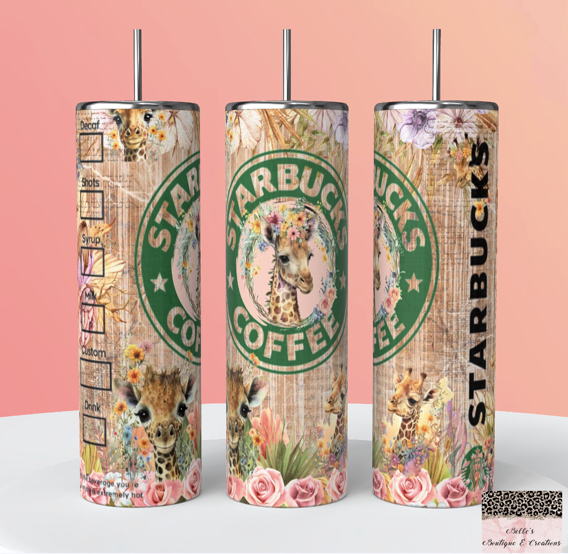 Giraffe Starbucks Tumbler
