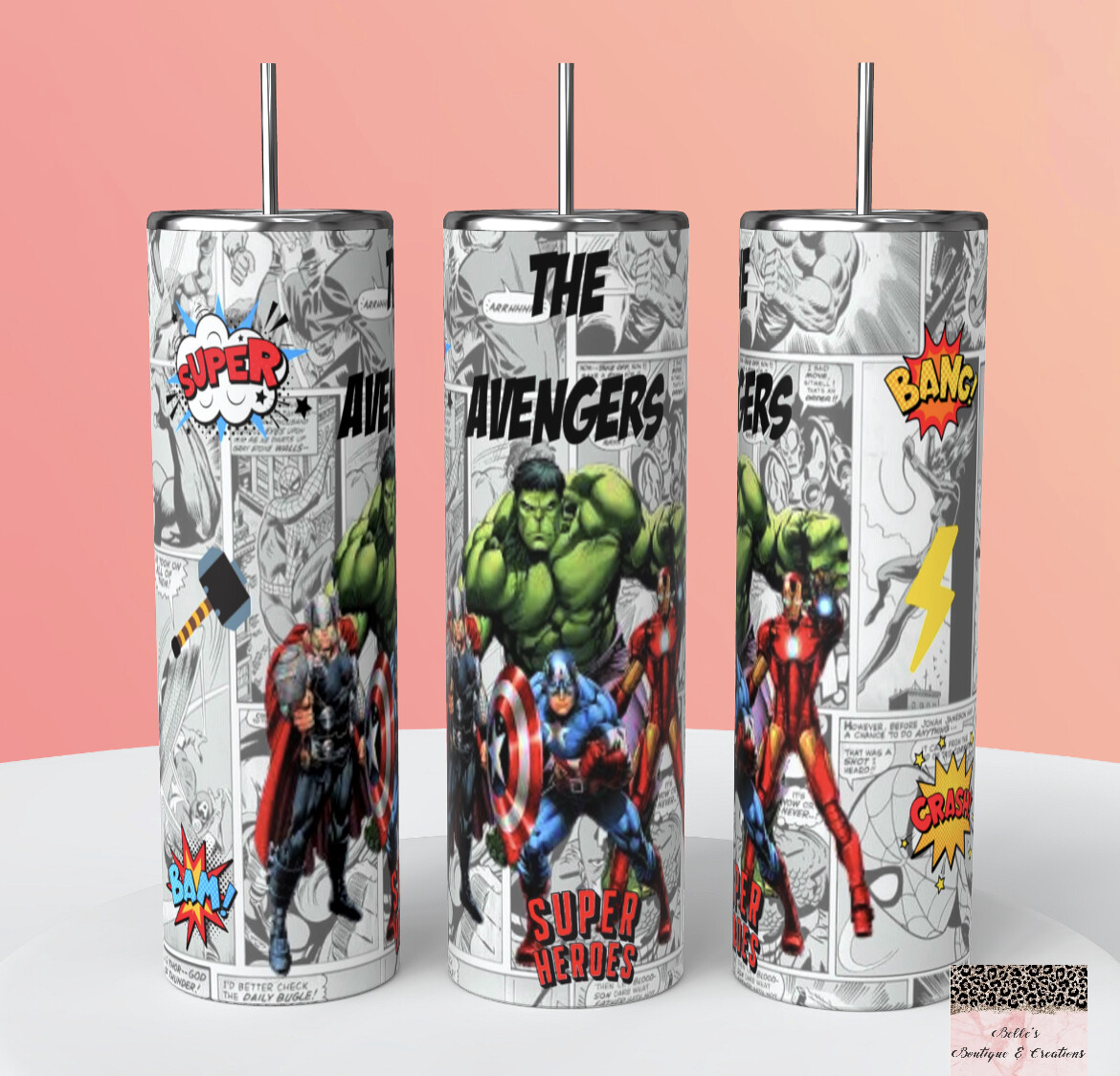 Marvel Avengers Comic Tumbler