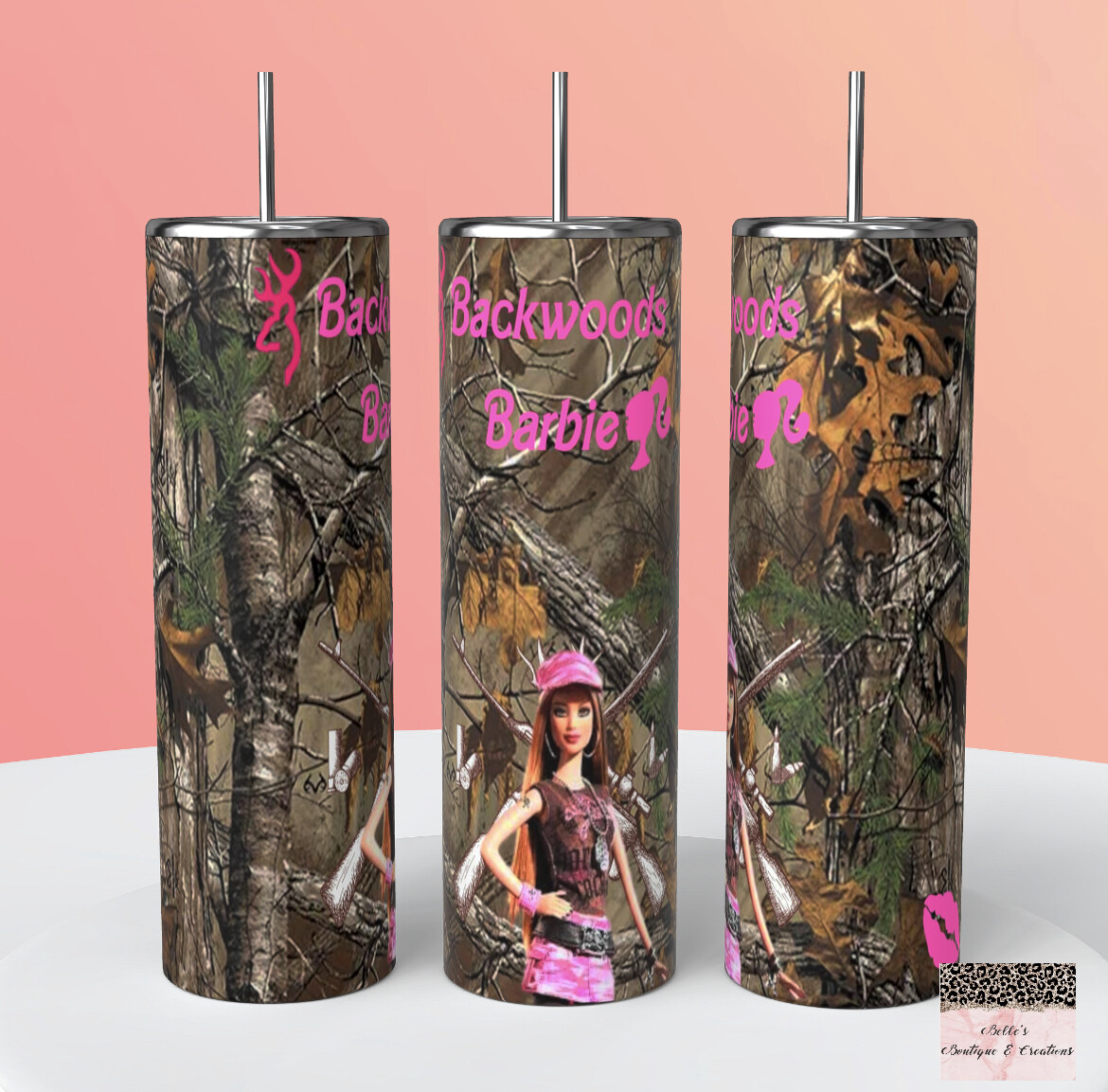 Backwoods Barbie Camo Tumbler