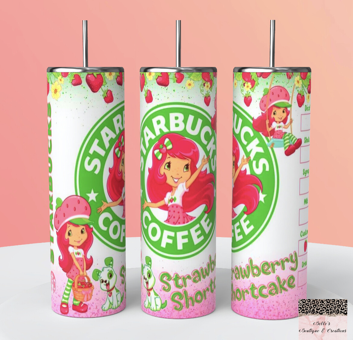 Strawberry Shortcake Starbucks Tumbler